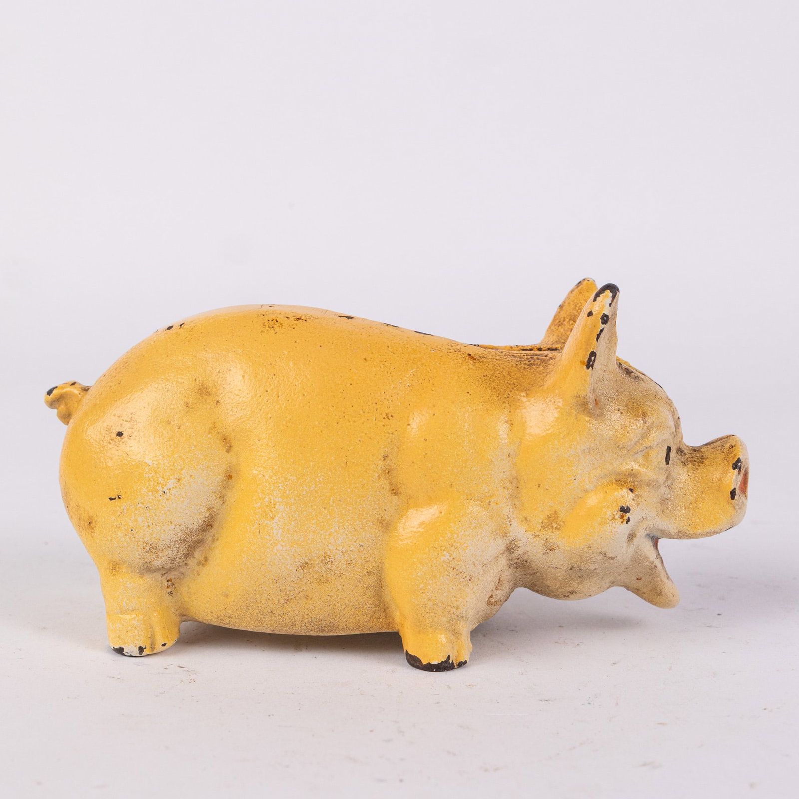 Cast Iron Pig Still Bank - 3