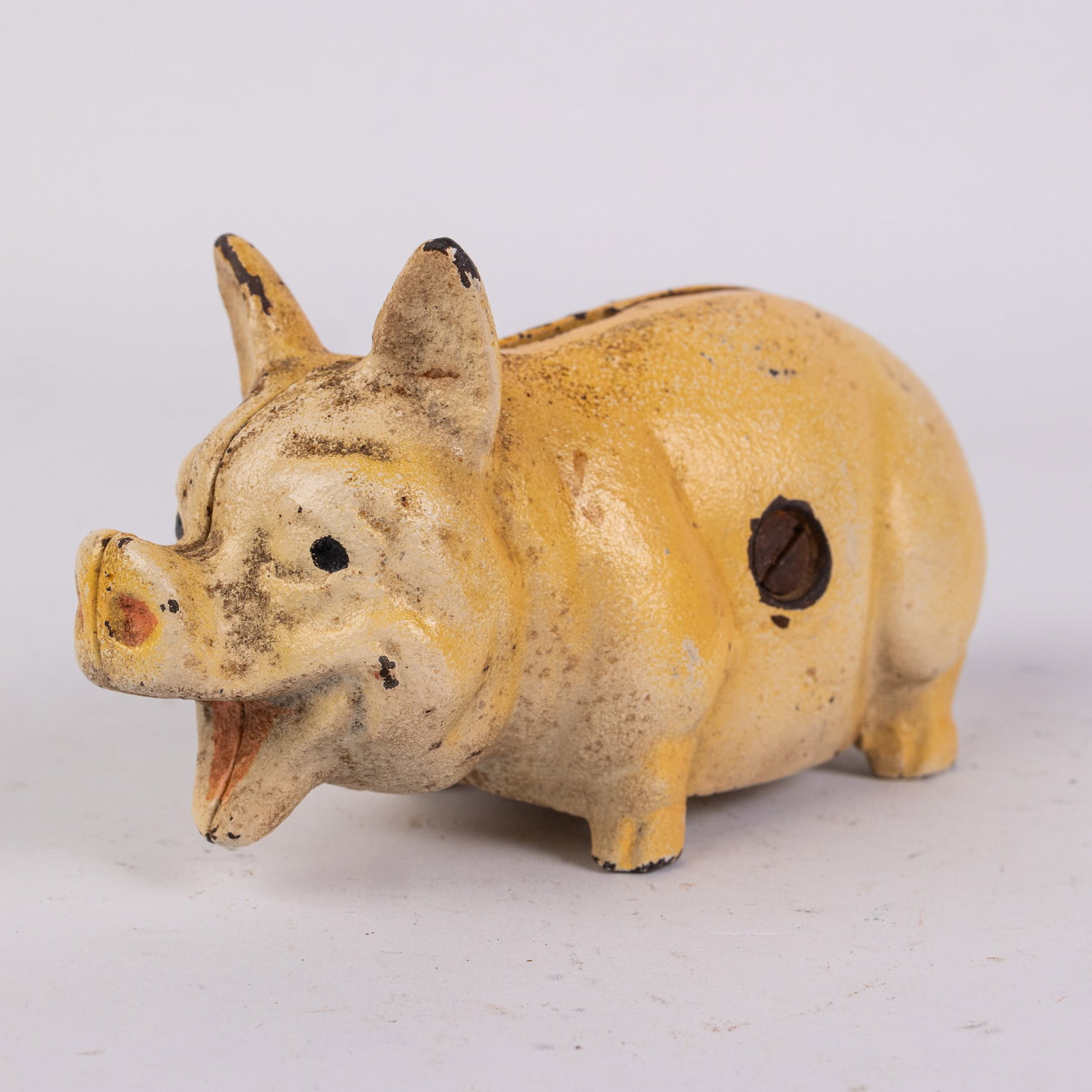 Cast Iron Pig Still Bank - 5