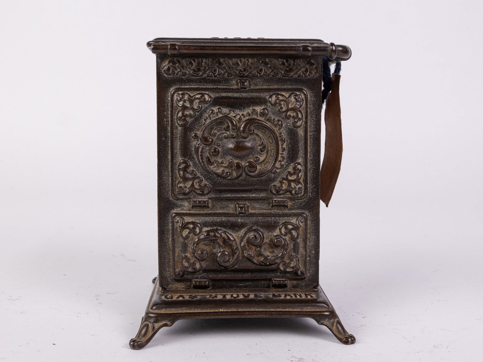 "Save Your Money and Buy a Gas Stove" Cast Metal Bank (1 of 4)