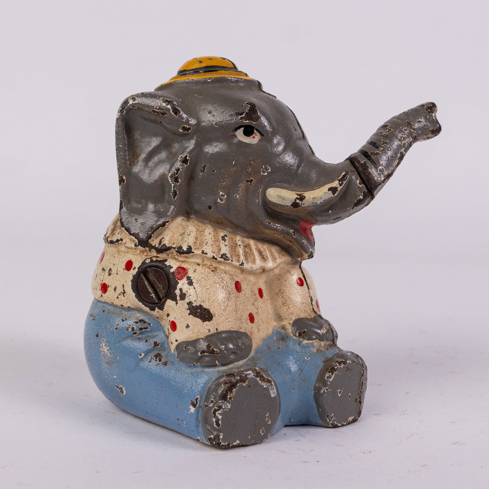 Hubley Cast Iron Circus Elephant Still Bank (1 of 8)