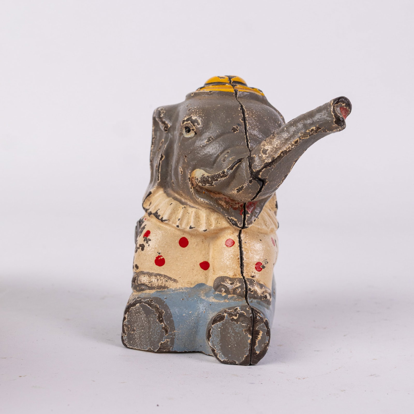 Hubley Cast Iron Circus Elephant Still Bank - 3