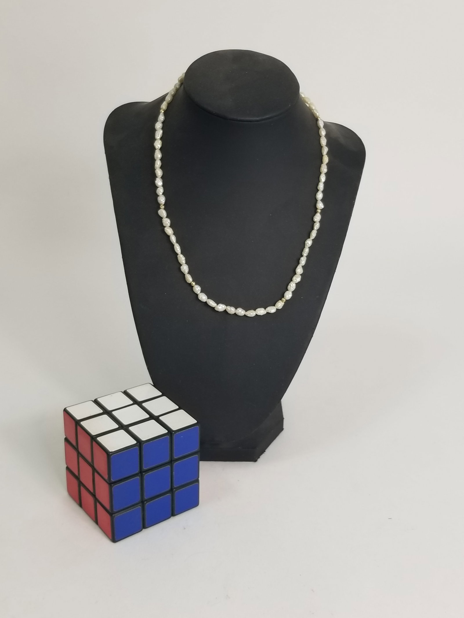 Uncultured pearl necklace with 14KY Gold Clasp - 2