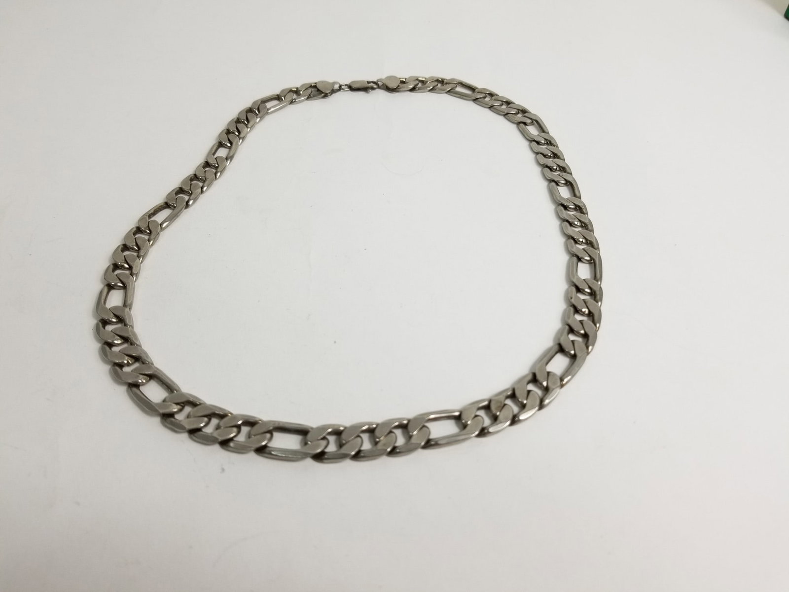 Heavy Sterling Silver Necklace: Heavy Sterling Silver Necklace 24" long and weighs 107.6g Literature Brooks Auction – Online Auction Terms & Conditions