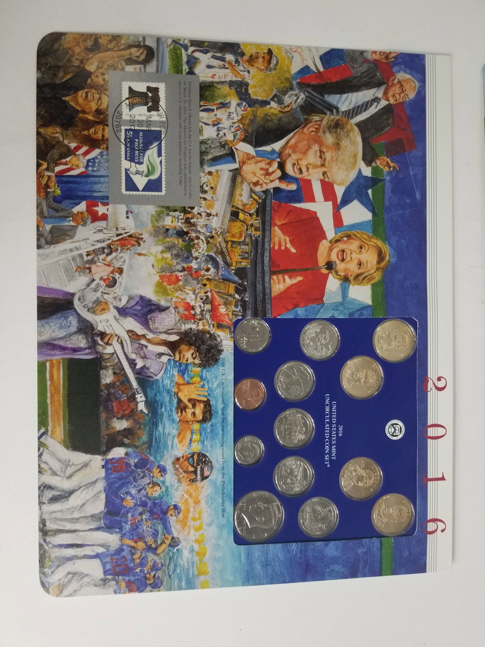 2016 United States Mint Uncirculated Coin set Philadelphia and Denver Mint - 2