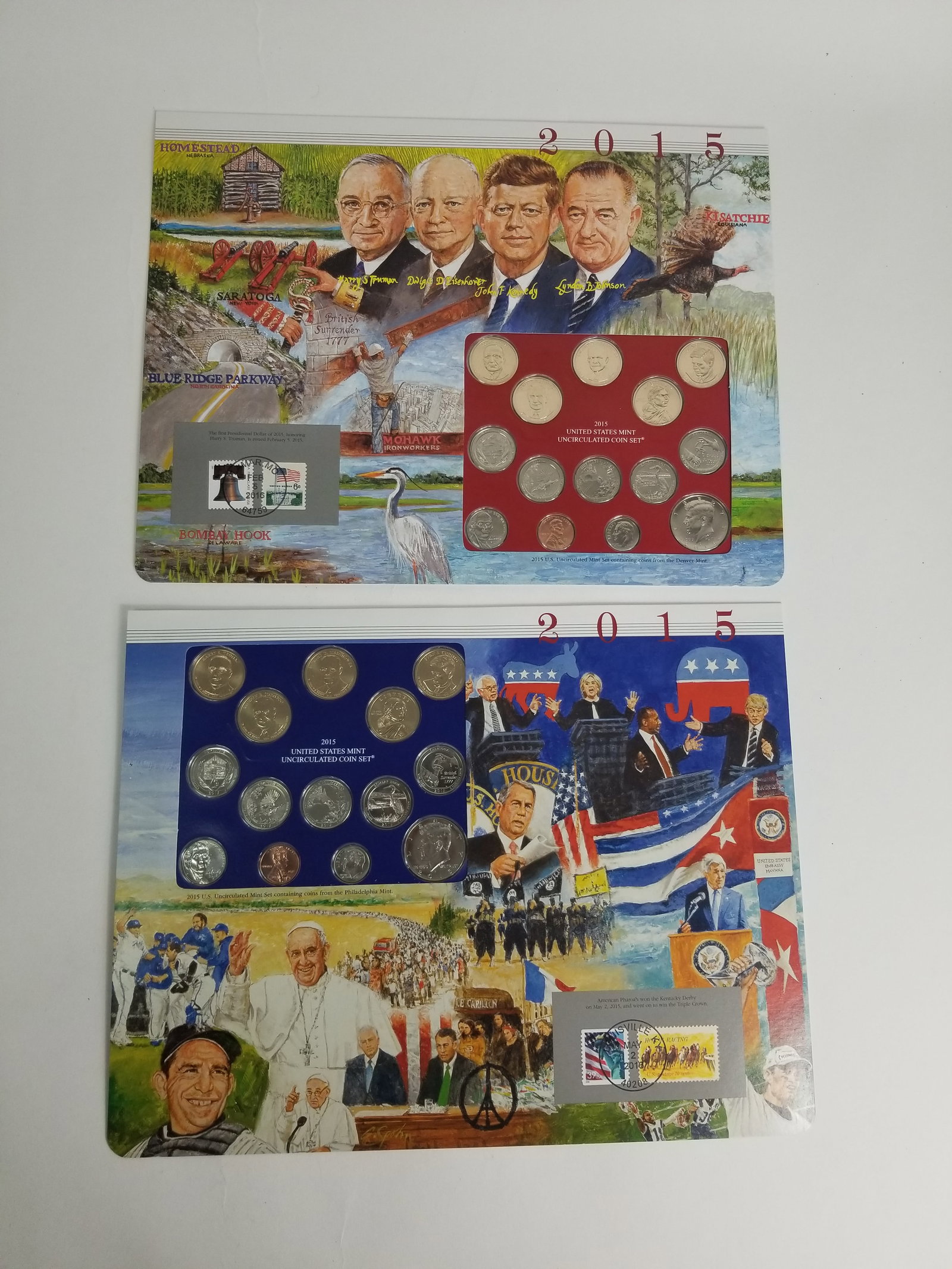 2015 United States Mint Uncirculated Coin set Philadelphia and Denver Mint: 2015 United States Mint Uncirculated Coin set Philadelphia and Denver Mint Literature Brooks Auction – Online Auction Terms & Conditions ————————&