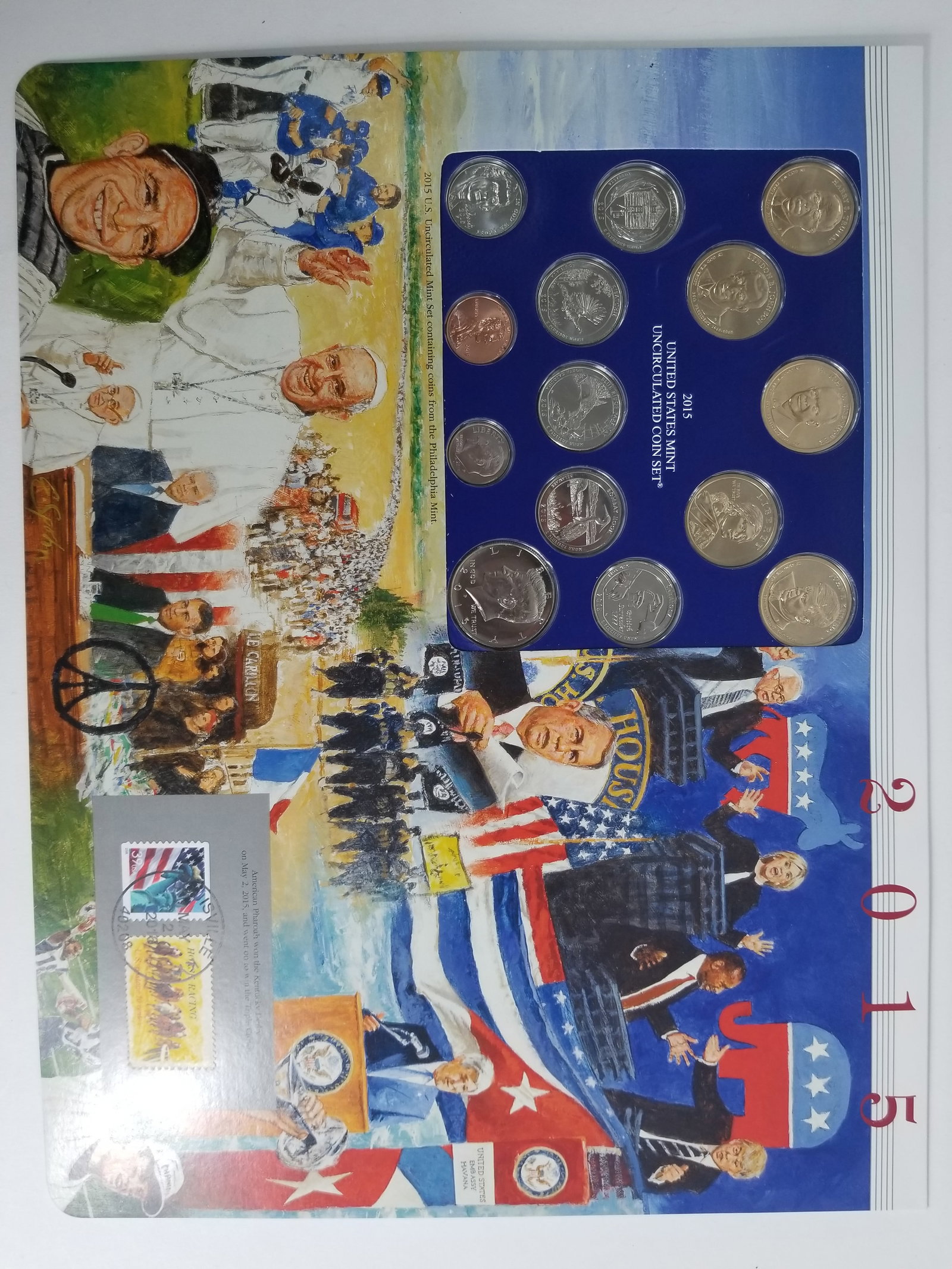 2015 United States Mint Uncirculated Coin set Philadelphia and Denver Mint - 2