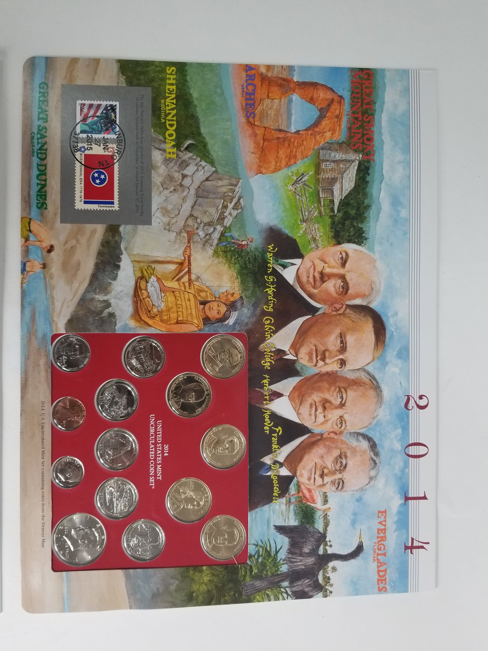 2014 United States Mint Uncirculated Coin set Philadelphia and Denver Mint - 3
