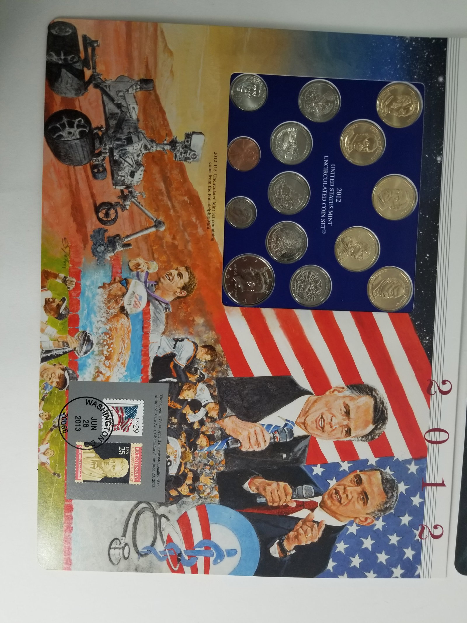 2012 United States Mint Uncirculated Coin set Philadelphia and Denver Mint - 2