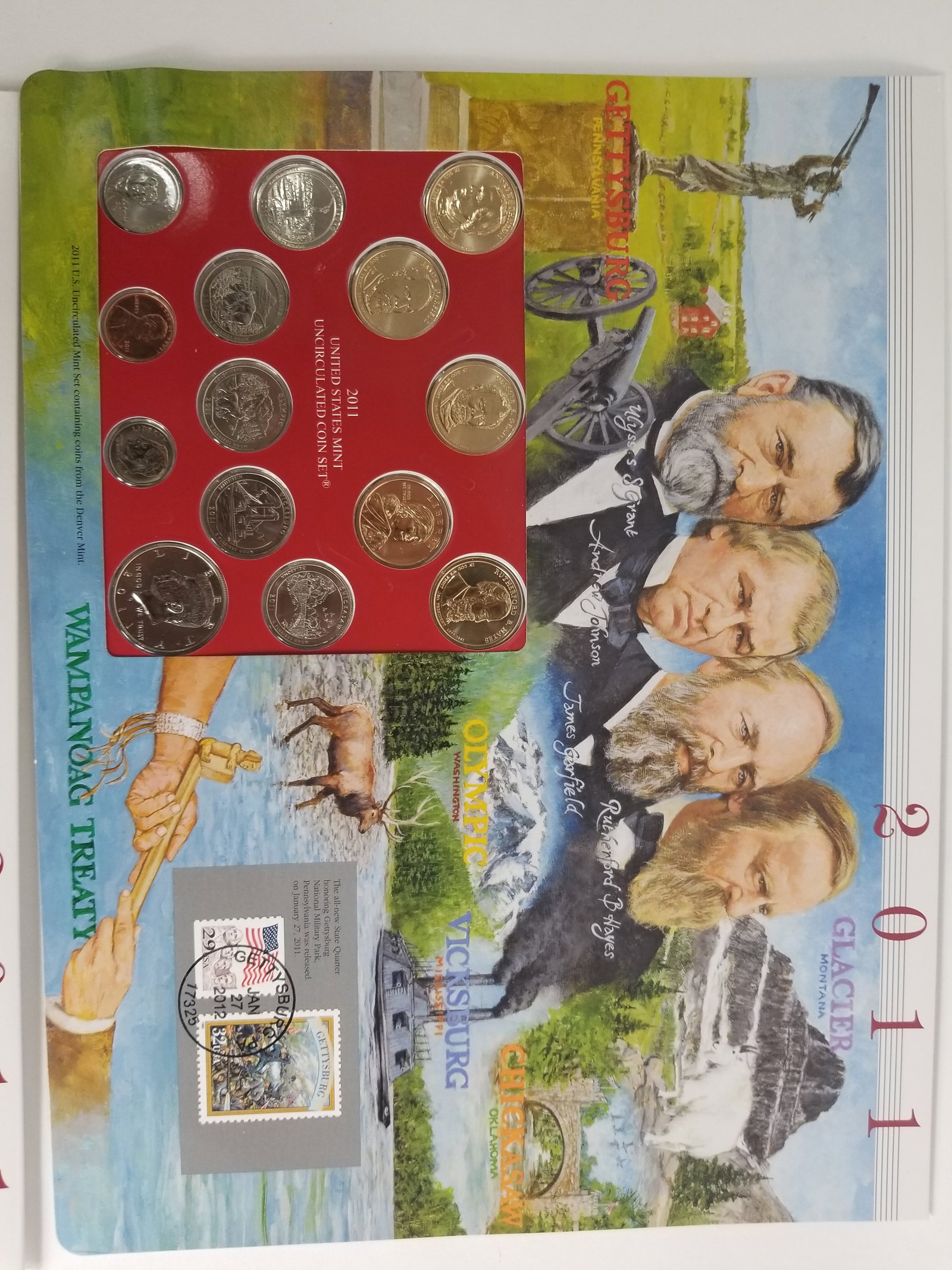 2011 United States Mint Uncirculated Coin set Philadelphia and Denver Mint - 3