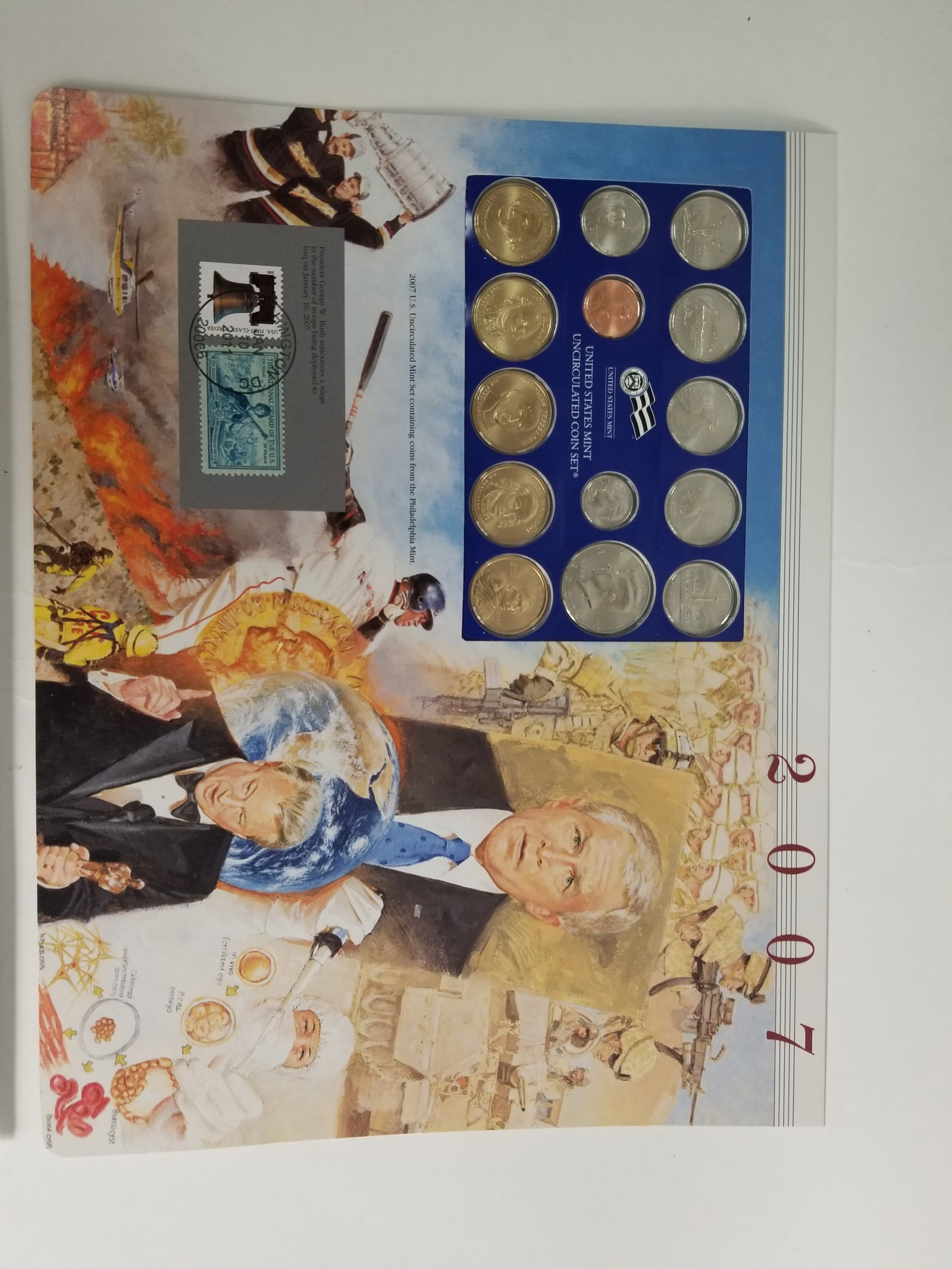 2007 United States Mint Uncirculated Coin set Philadelphia and Denver Mint - 2