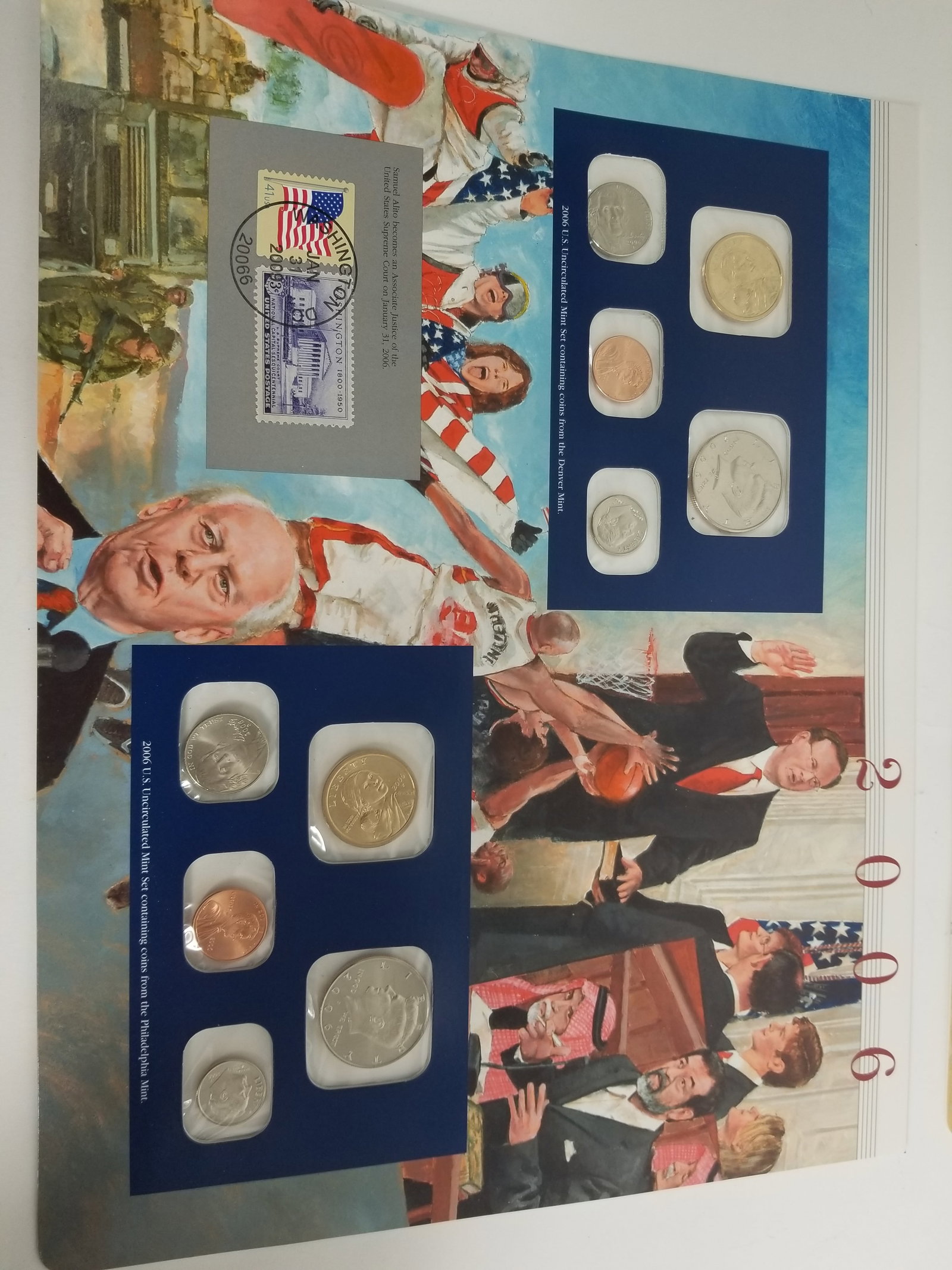 2006 United States Mint Uncirculated Coin set Philadelphia and Denver Mint And State Quarters - 2