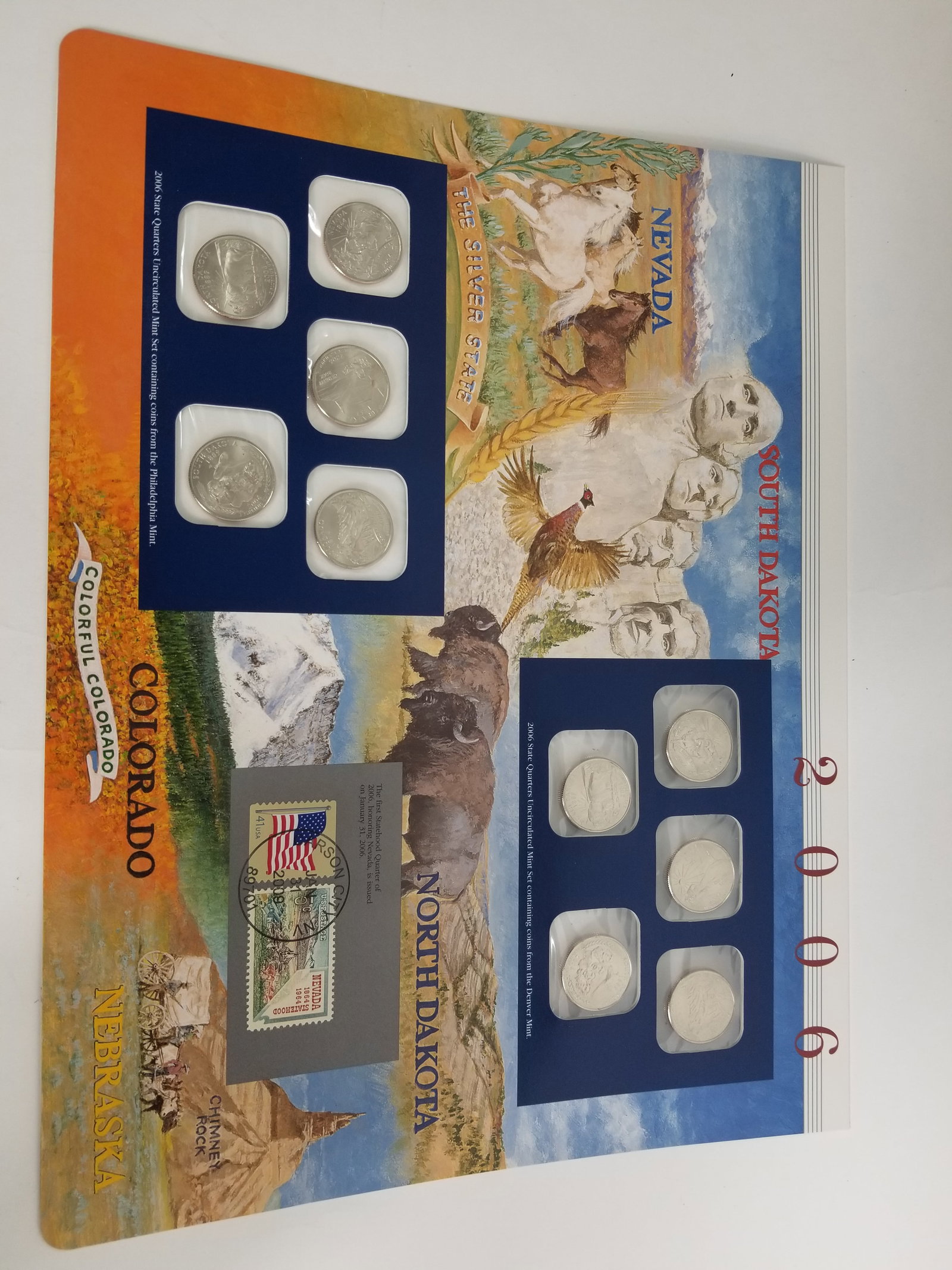 2006 United States Mint Uncirculated Coin set Philadelphia and Denver Mint And State Quarters - 3