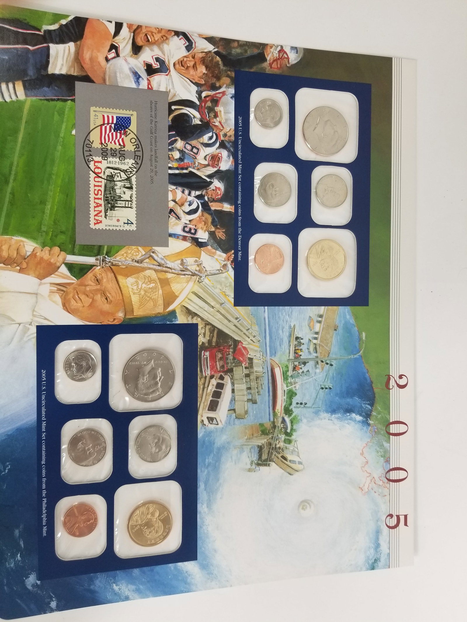 2005 United States Mint Uncirculated Coin set Philadelphia and Denver Mint And State Quarters - 3