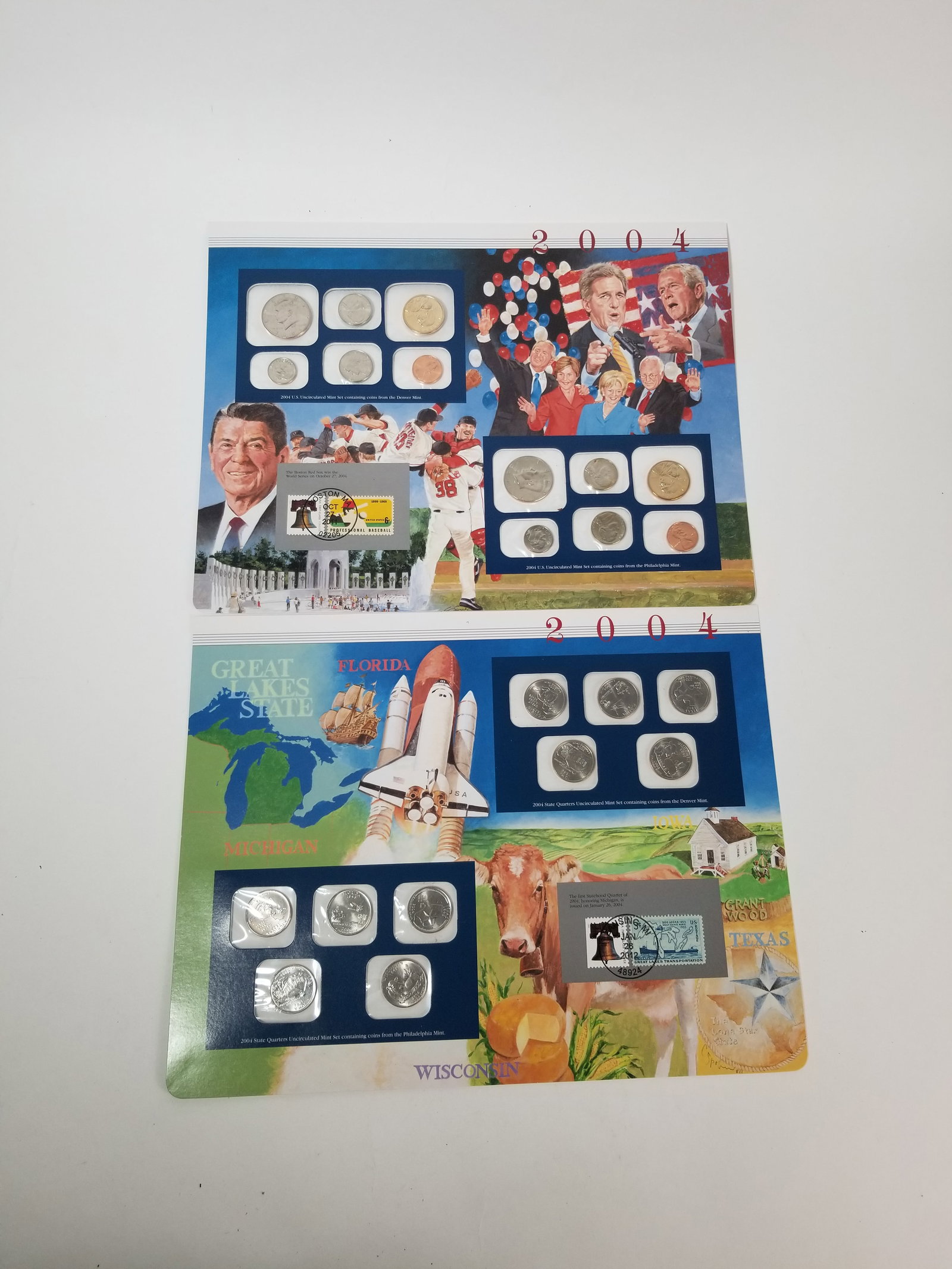 2004 United States Mint Uncirculated Coin set Philadelphia and Denver Mint And State Quarters: 2004 United States Mint Uncirculated Coin set Philadelphia and Denver Mint And State Quarters Literature Brooks Auction – Online Auction Terms & Conditions —————