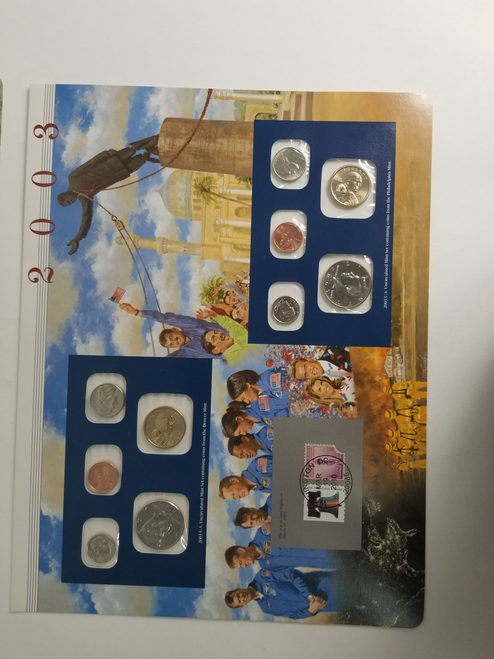 2003 United States Mint Uncirculated Coin set Philadelphia and Denver Mint And State Quarters - 2