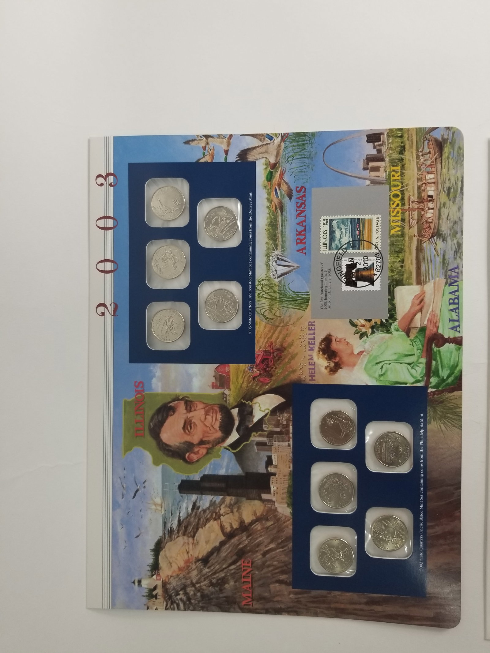 2003 United States Mint Uncirculated Coin set Philadelphia and Denver Mint And State Quarters - 3
