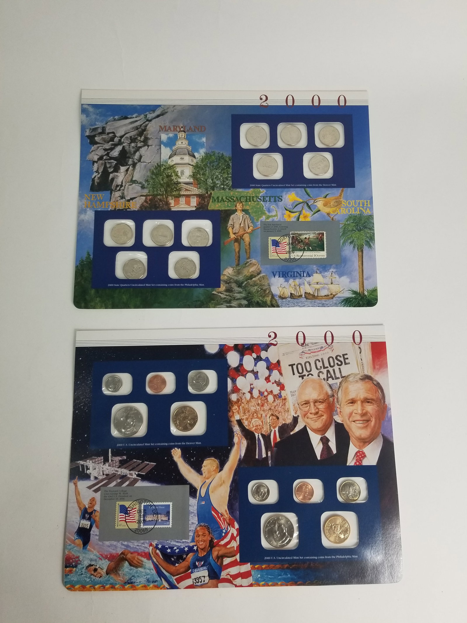 2000 United States Mint Uncirculated Coin set Philadelphia and Denver Mint And State Quarters: 2000 United States Mint Uncirculated Coin set Philadelphia and Denver Mint And State Quarters Literature Brooks Auction – Online Auction Terms & Conditions —————