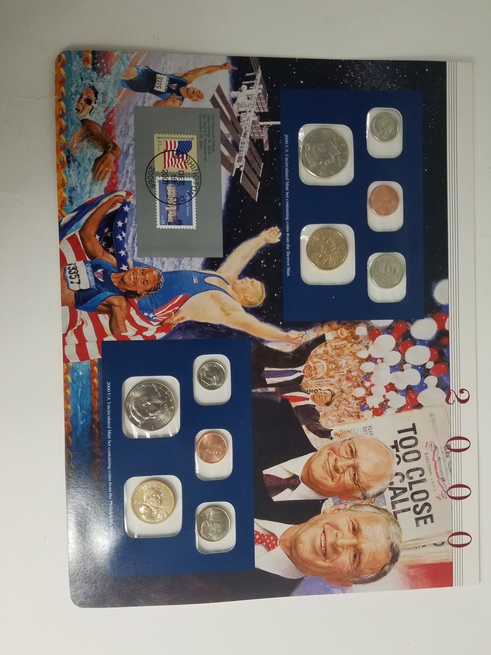 2000 United States Mint Uncirculated Coin set Philadelphia and Denver Mint And State Quarters - 3