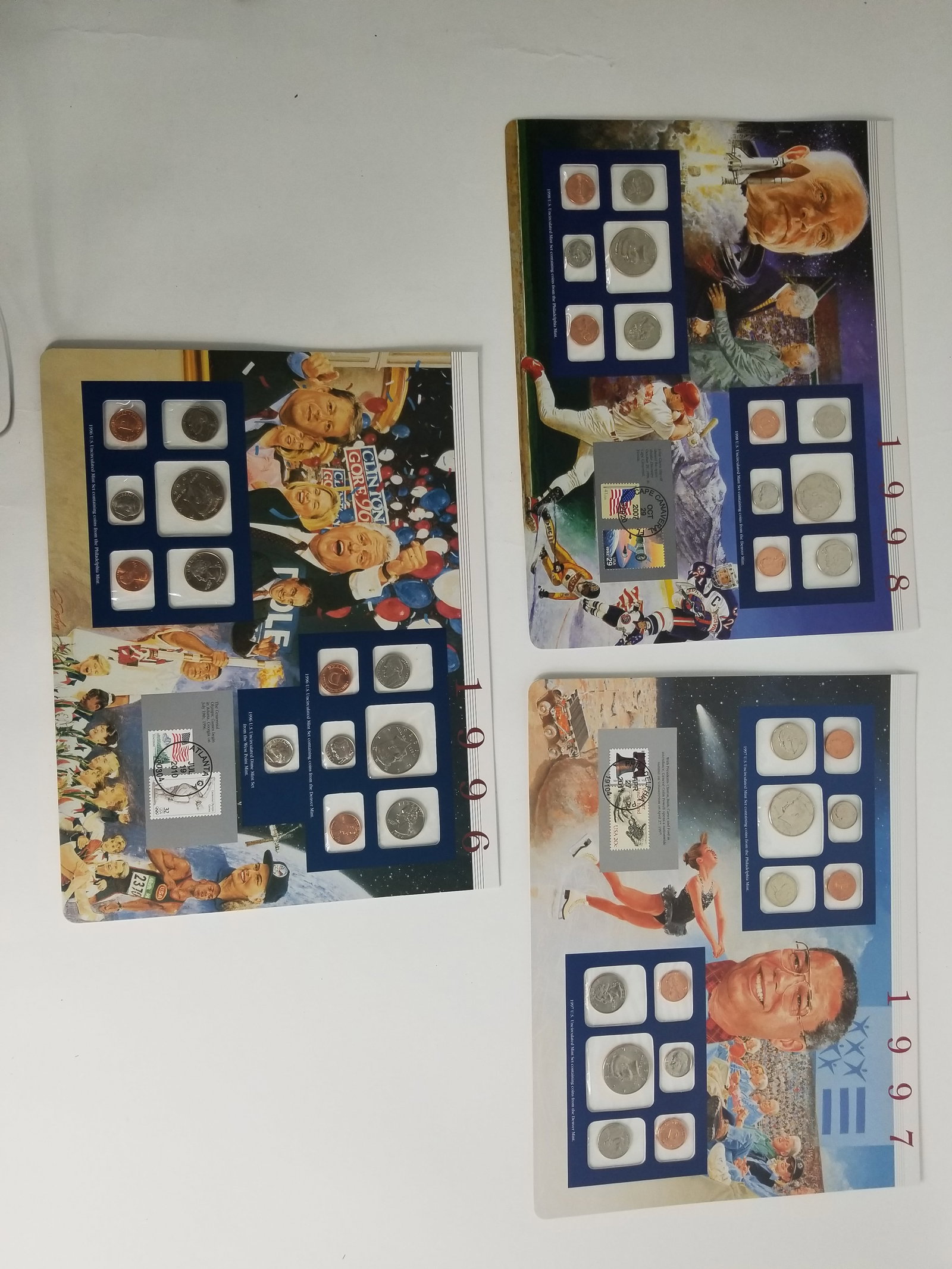 1998-1996 United States Mint Uncirculated Coin set Philadelphia and Denver Mint: 1998-1996 United States Mint Uncirculated Coin set Philadelphia and Denver Mint Literature Brooks Auction – Online Auction Terms & Conditions ———————
