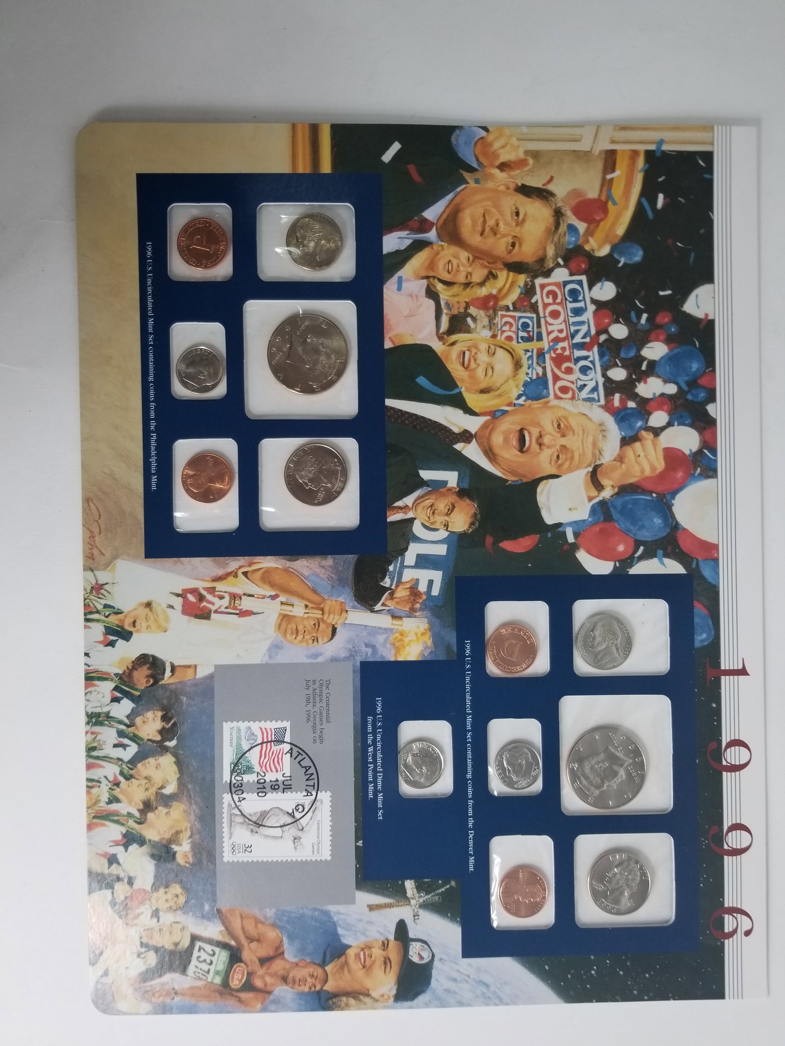 1998-1996 United States Mint Uncirculated Coin set Philadelphia and Denver Mint - 5
