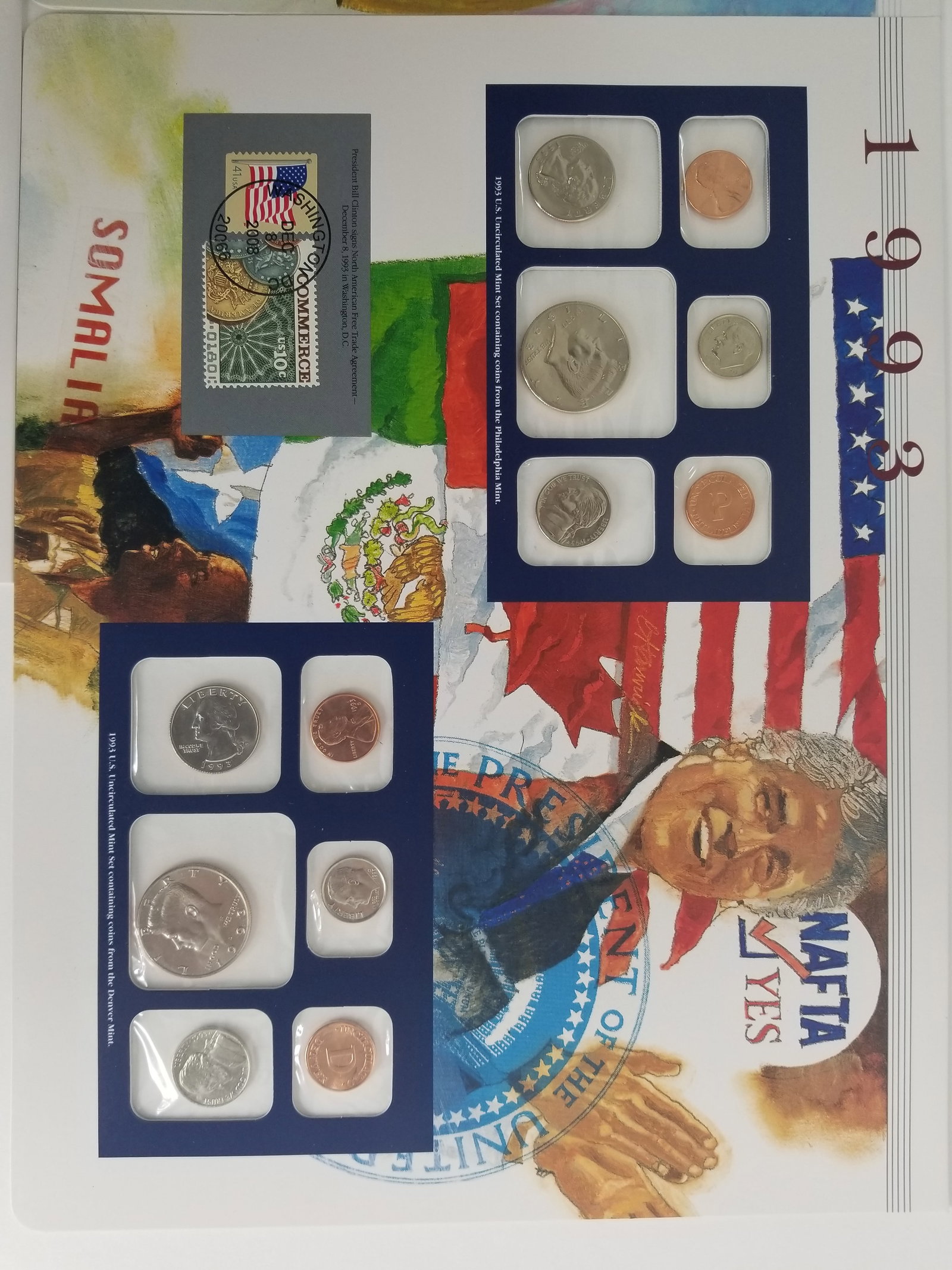1995-1993 United States Mint Uncirculated Coin set Philadelphia and Denver Mint - 2