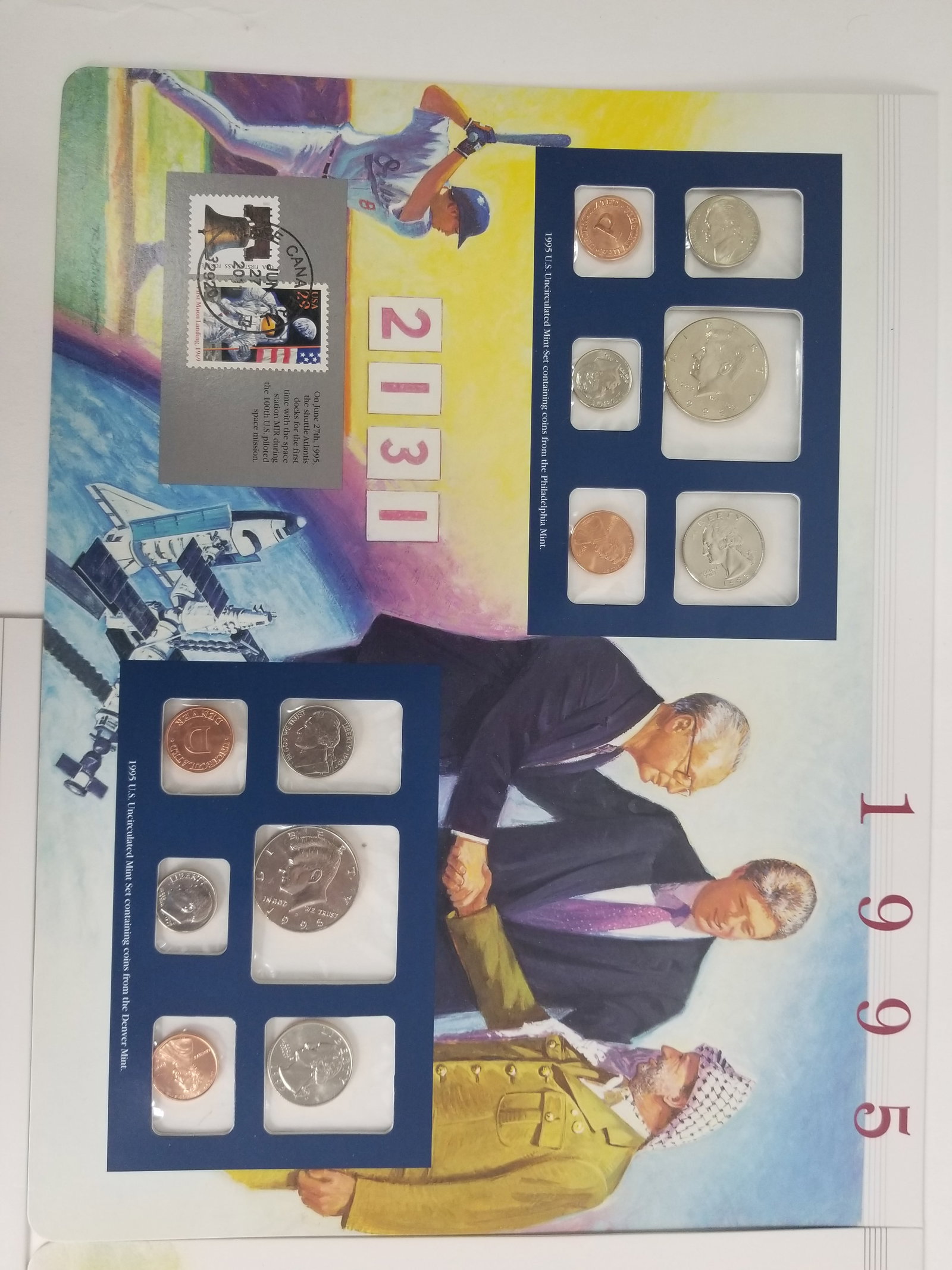 1995-1993 United States Mint Uncirculated Coin set Philadelphia and Denver Mint - 4