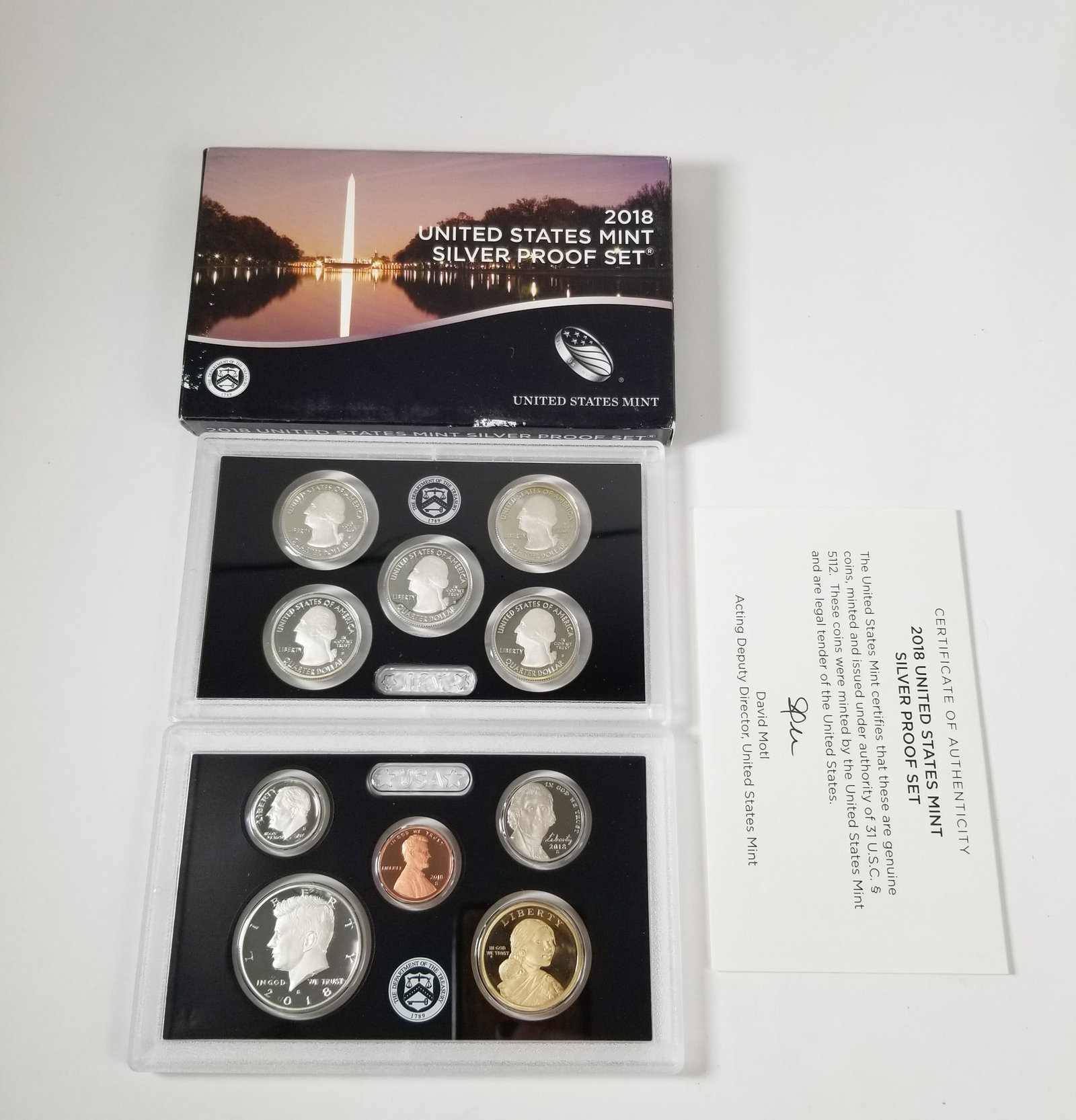 2018 United States Mint Silver Proof Set 10 Coin Set (1 of 3)
