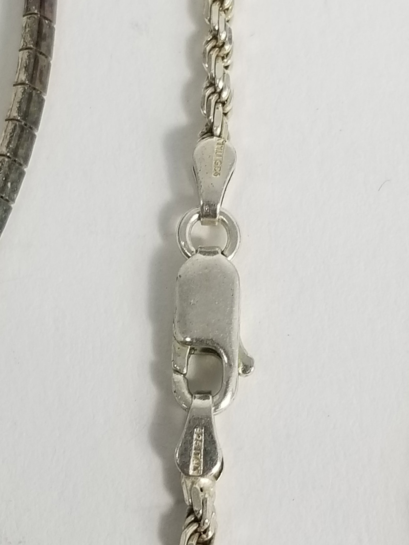 Five Italian Sterling Silver Necklaces - 4