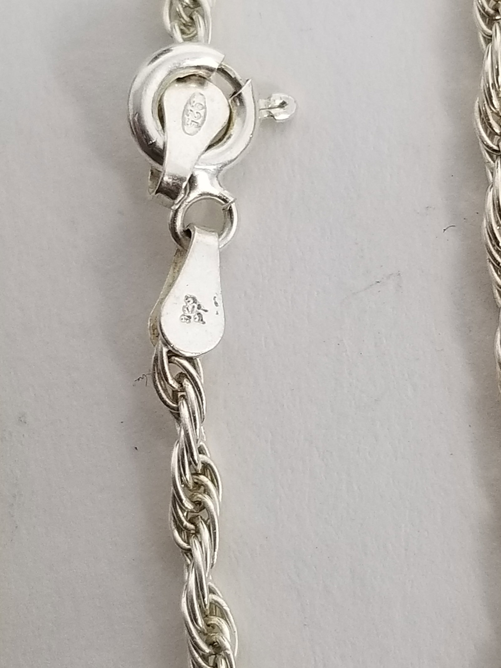 Five Italian Sterling Silver Necklaces - 5