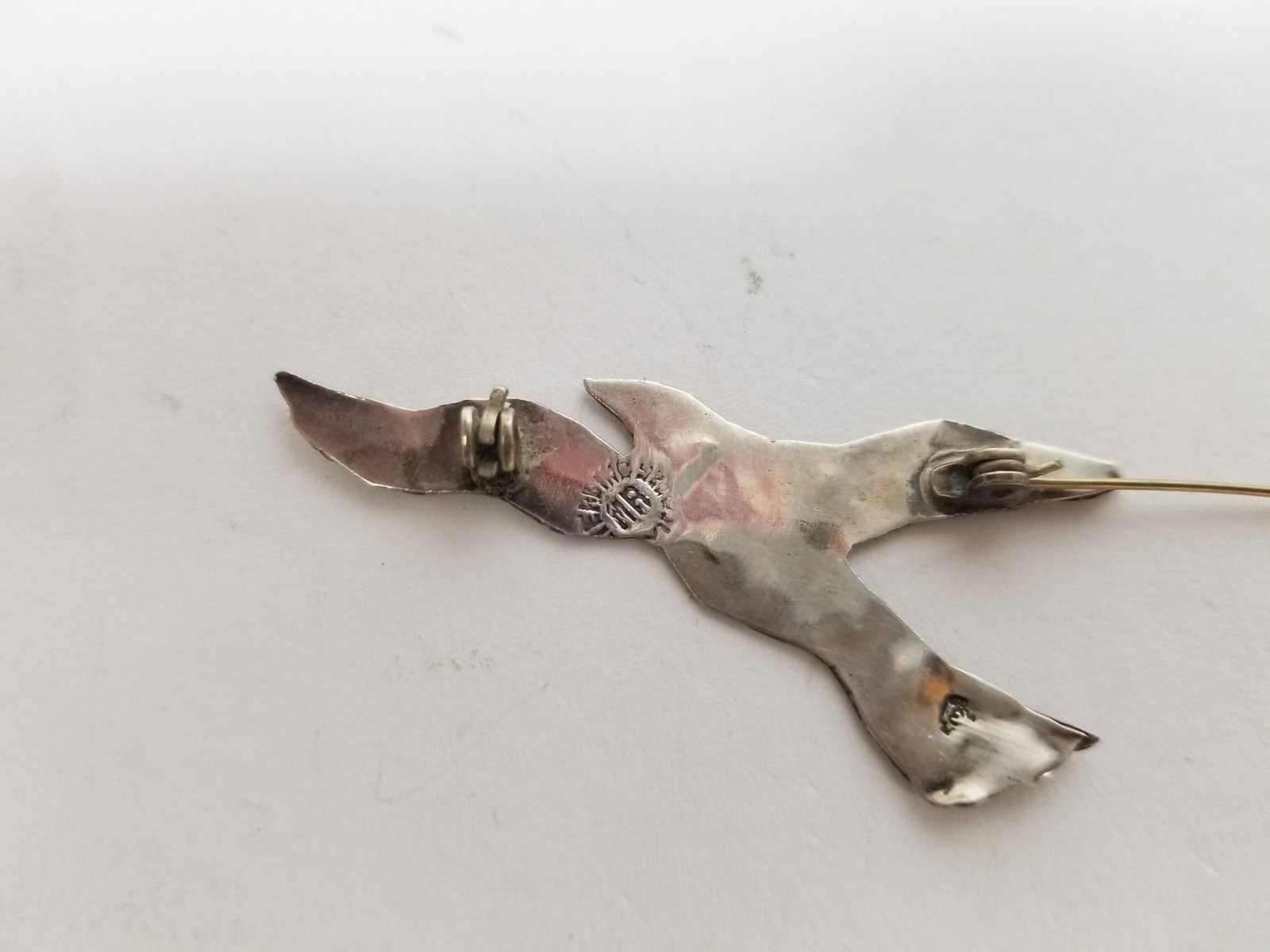 Five Vintage Mexican Handmade Sterling Silver Brooches - 2