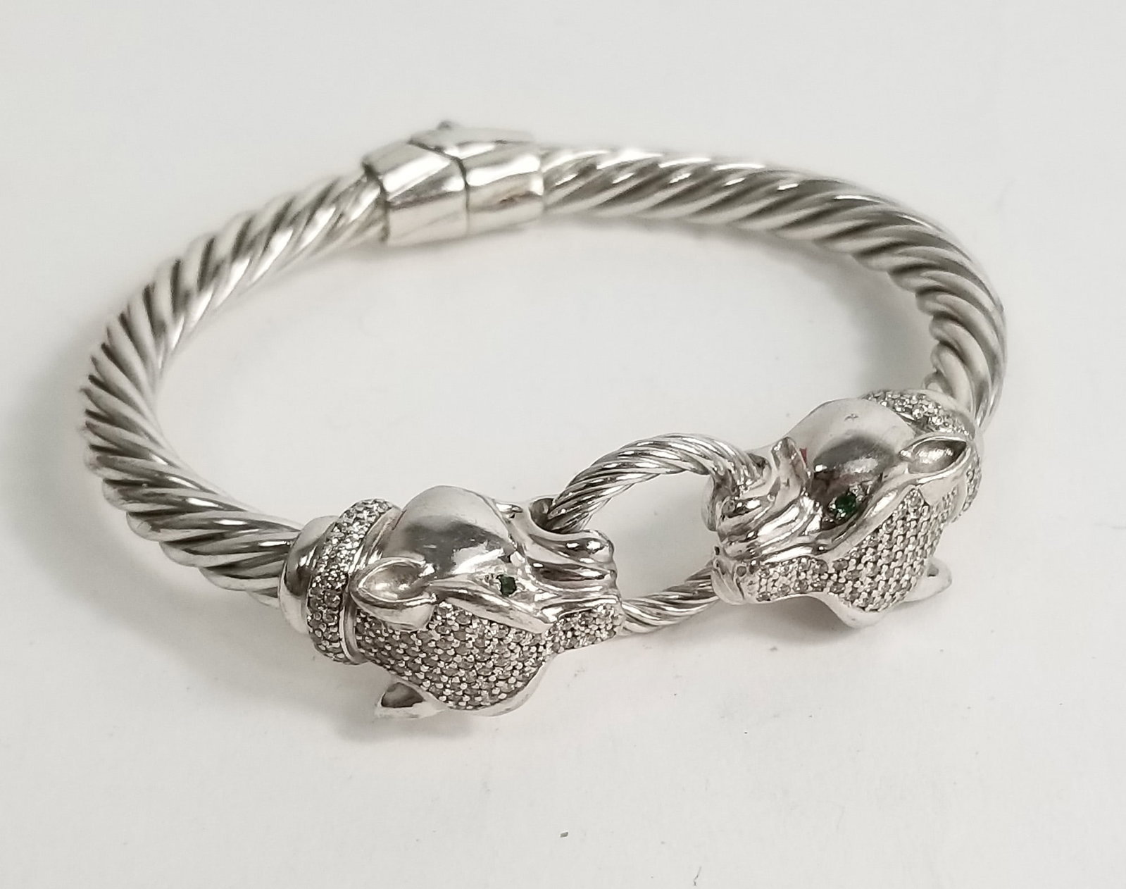 Vintage Dyadema Sterling Silver Statement Bracelet: Vintage Dyadema Sterling Silver Statement Bracelet Literature Brooks Auction – Online Auction Terms & Conditions