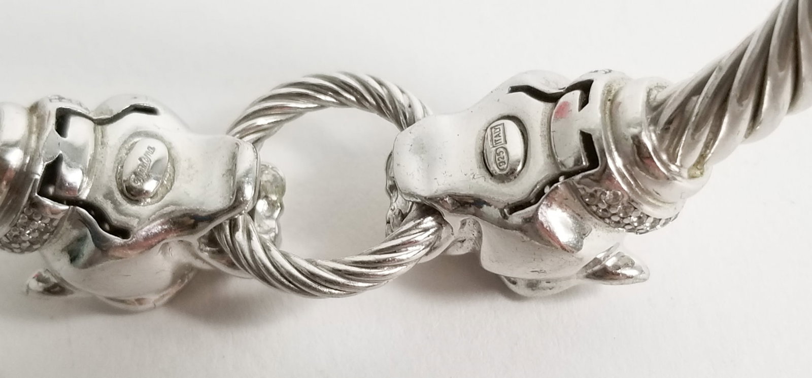 Vintage Dyadema Sterling Silver Statement Bracelet - 3