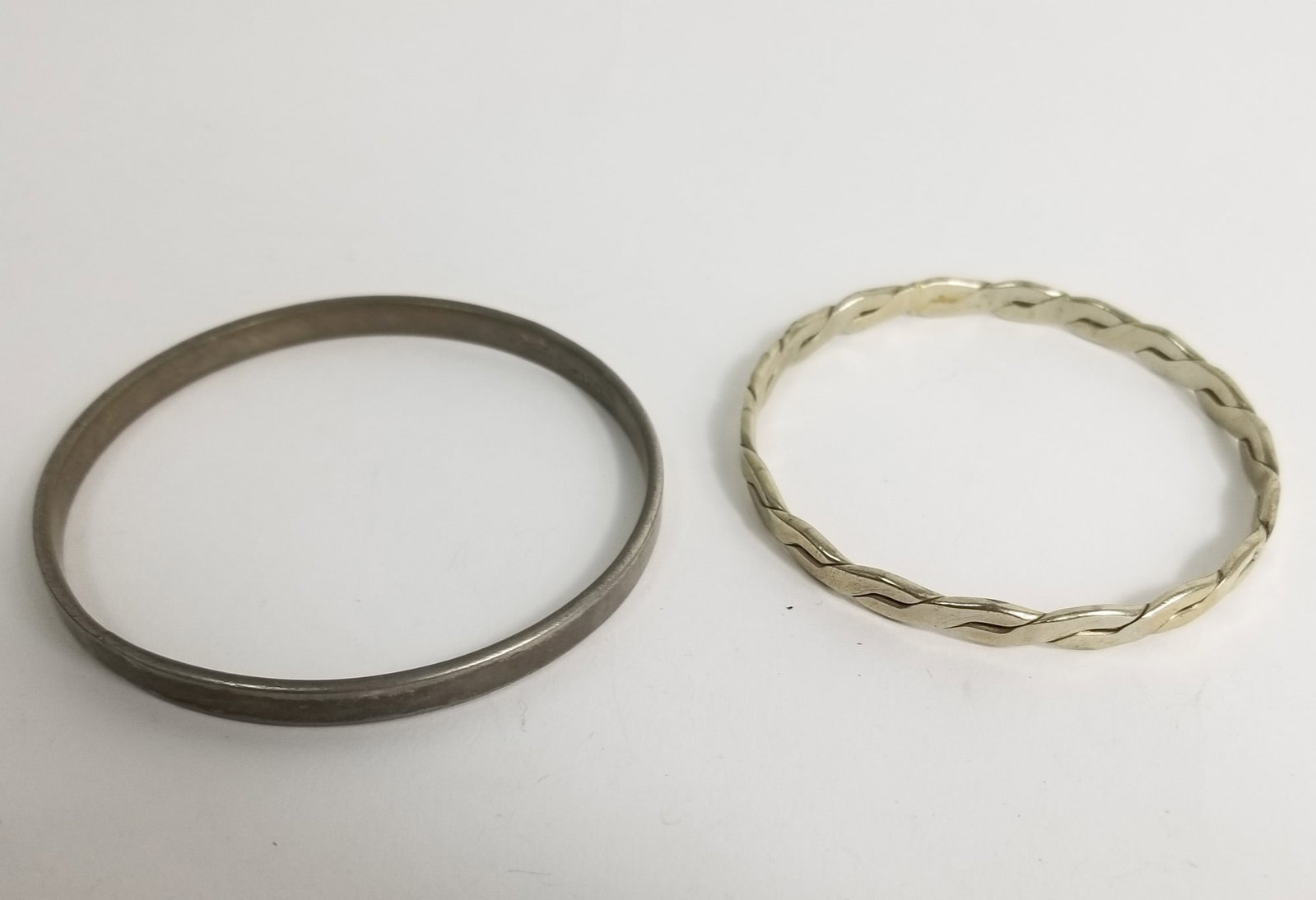 Two Sterling Silver Bangles (1 of 4)