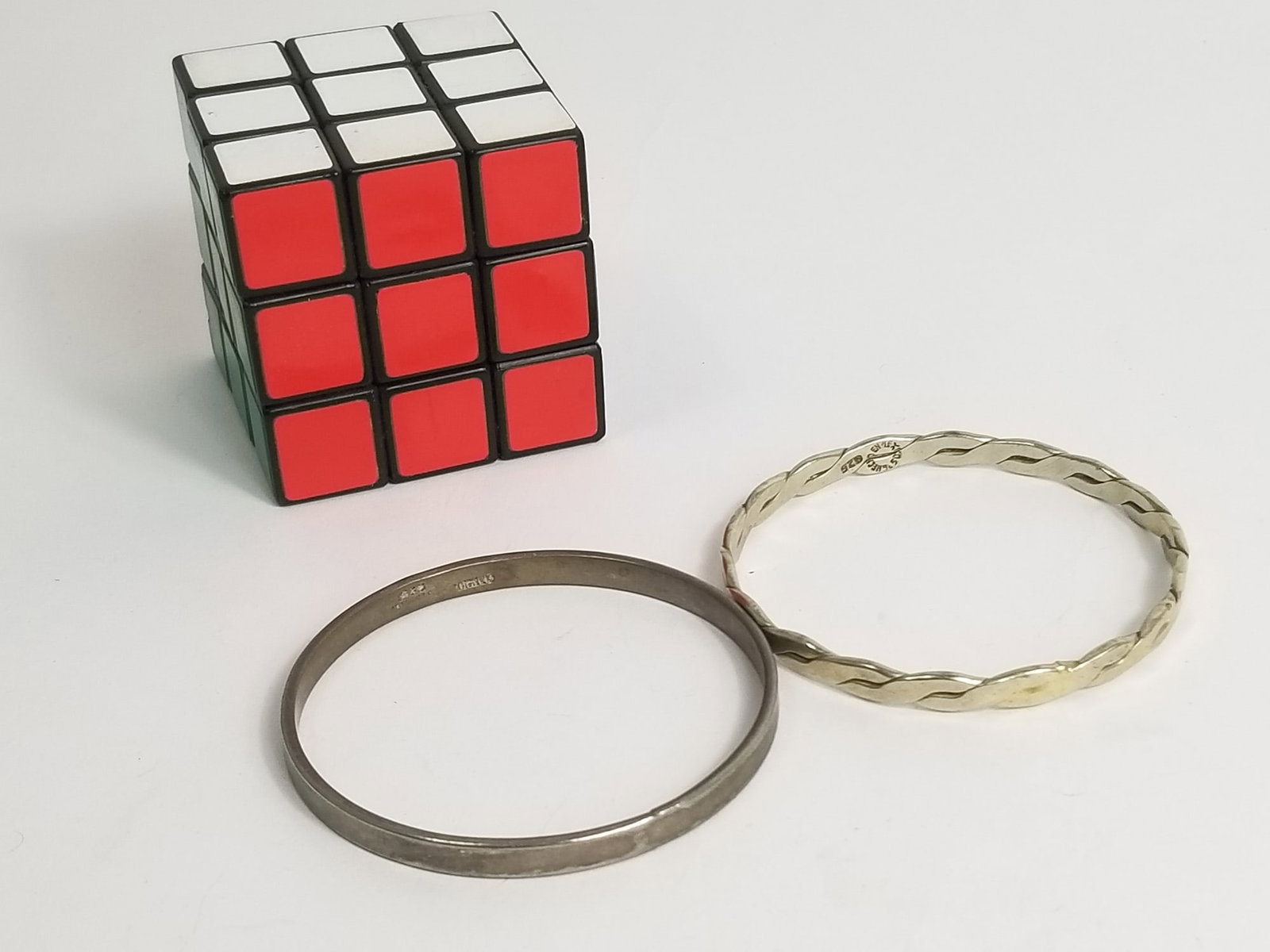 Two Sterling Silver Bangles - 4
