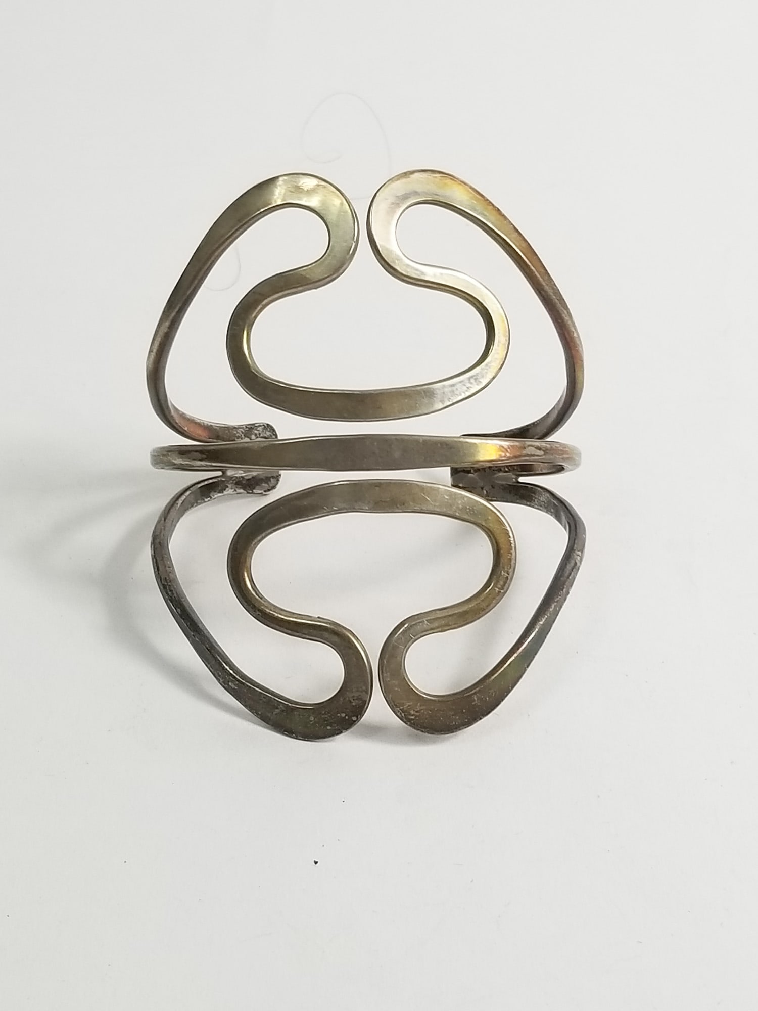 Sterling Silver Arm Cuff: Sterling Silver Arm Cuff, Marked 925, weight 55g Literature Brooks Auction – Online Auction Terms & Conditions ————————————