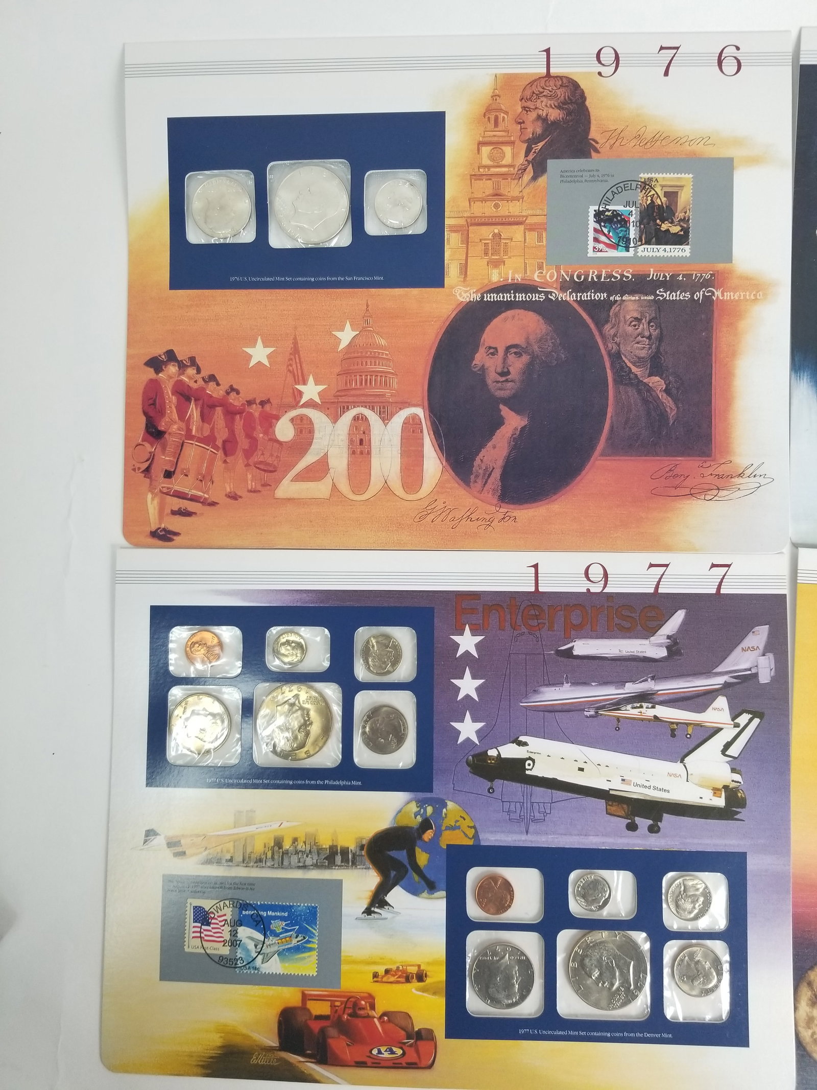 1978-1976 United States Mint Uncirculated Coin set Philadelphia/Denver Mint - 2