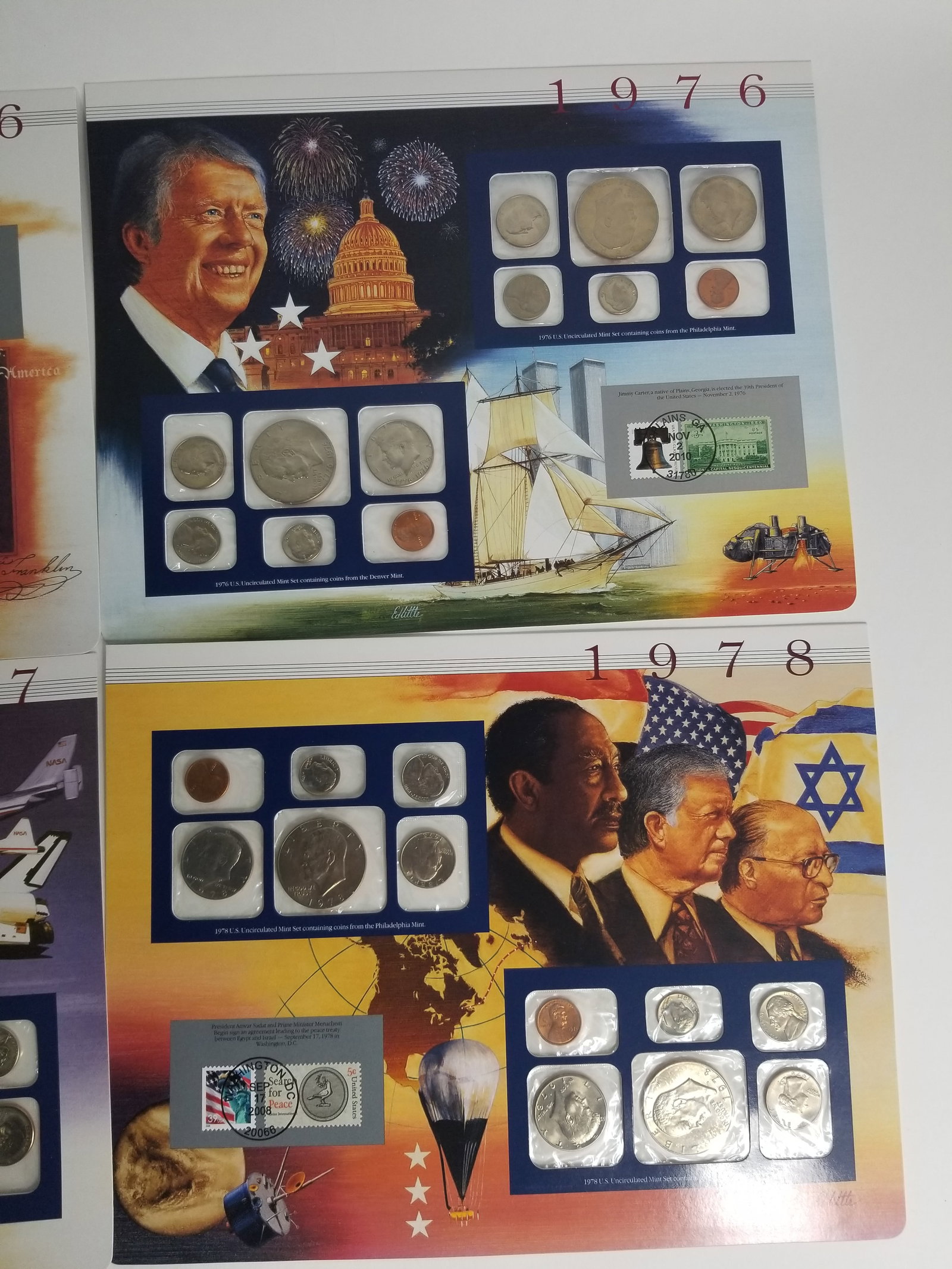 1978-1976 United States Mint Uncirculated Coin set Philadelphia/Denver Mint - 3