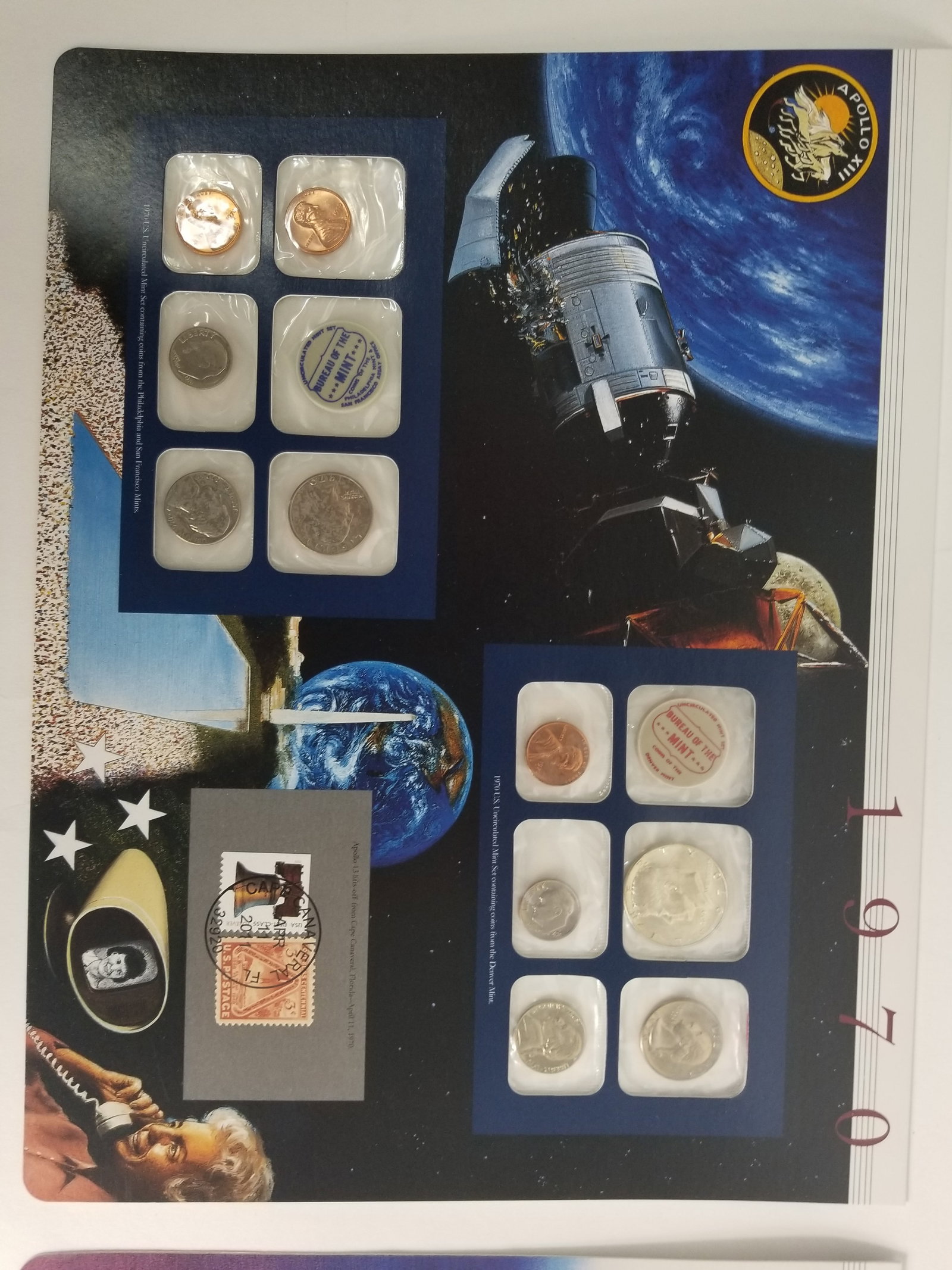 1972-1970 United States Mint Uncirculated Coin set Philadelphia and Denver Mint - 2
