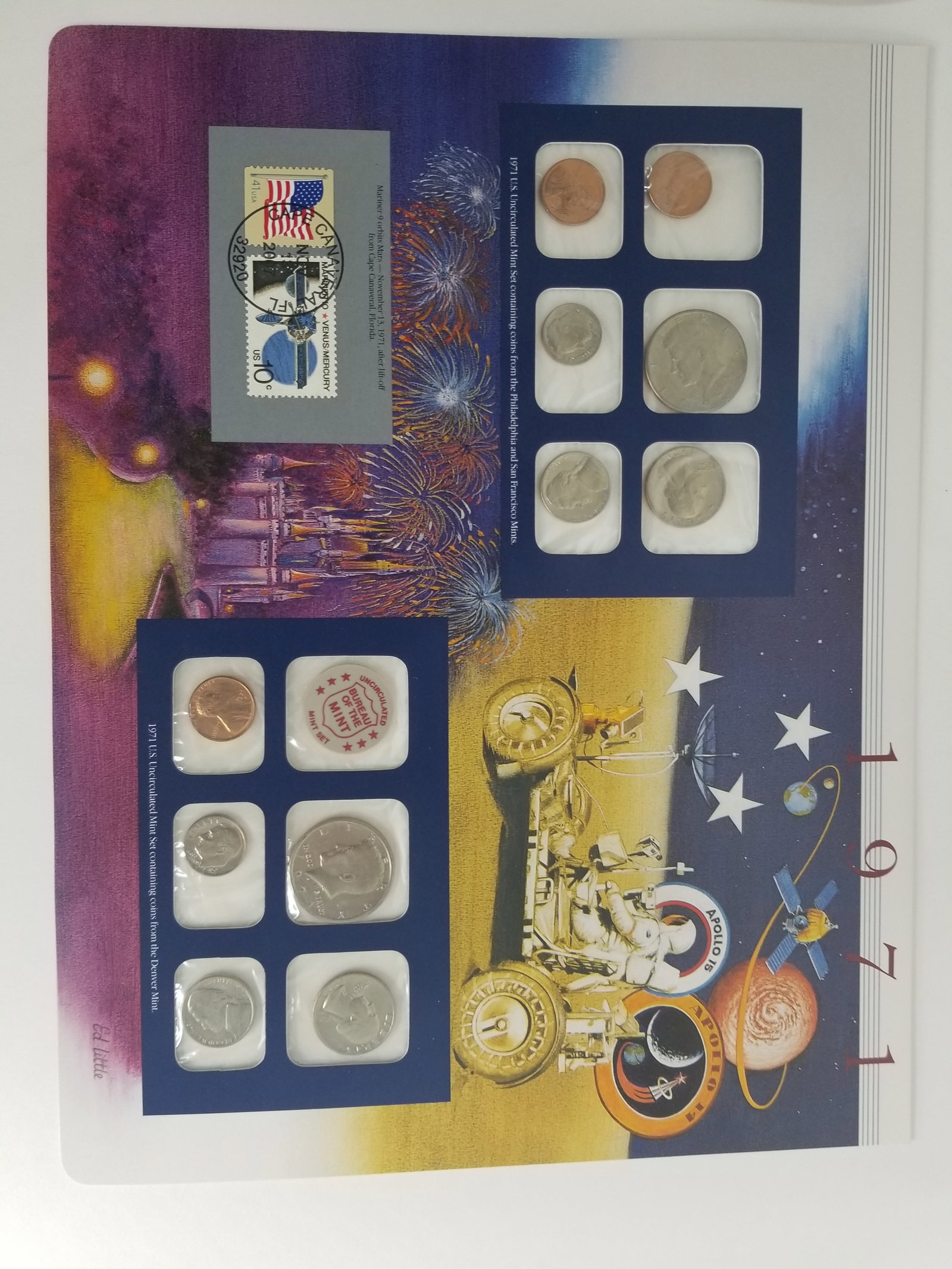 1972-1970 United States Mint Uncirculated Coin set Philadelphia and Denver Mint - 3