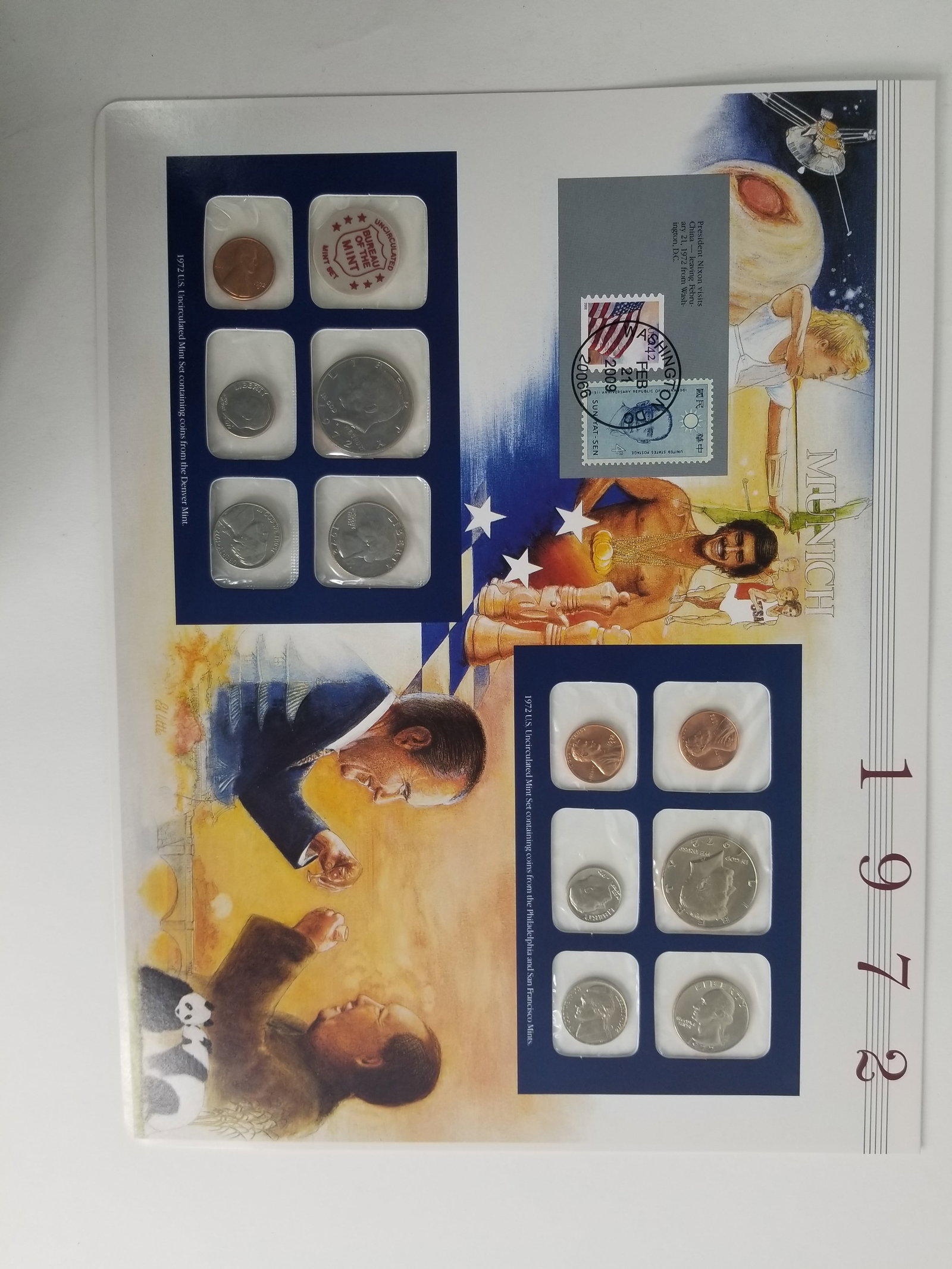 1972-1970 United States Mint Uncirculated Coin set Philadelphia and Denver Mint - 4