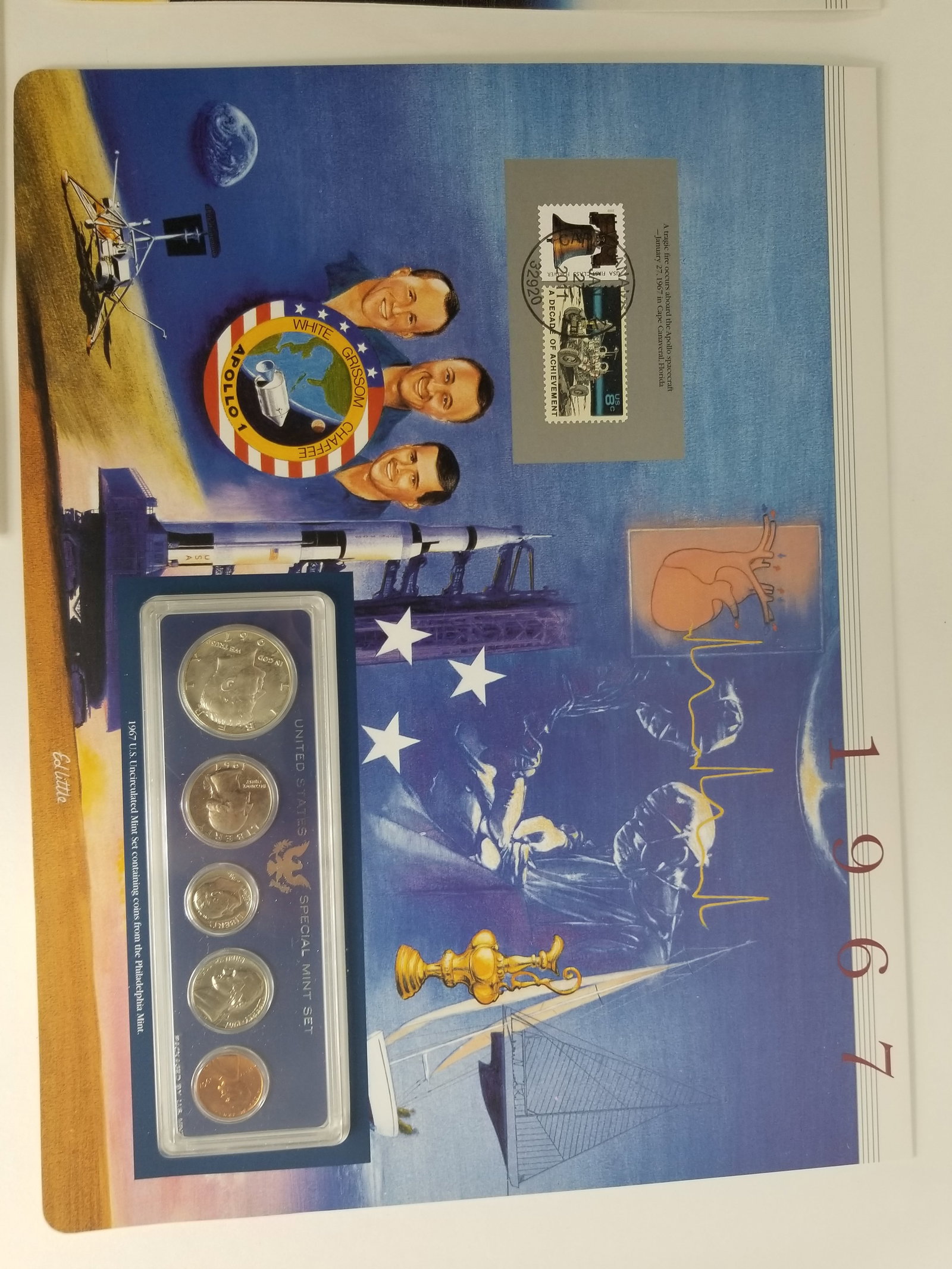 1969-1966 United States Mint Uncirculated Coin set Philadelphia and Denver Mint - 4