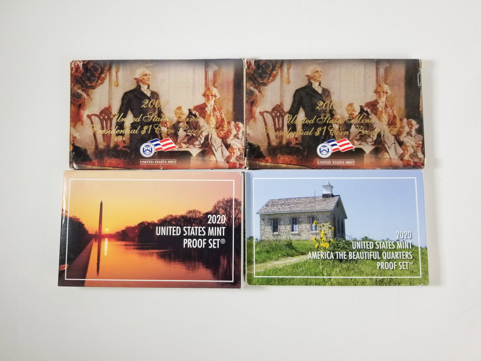 2020 U.S. Mint Proof Set and, 2008-2009 US Mint presidential One Dollar Proofs: 2020 U.S. Mint Proof Set and 2020 America The Beautiful Quarters w/ 2008-2009 US Mint presidential One Dollar proof Set Literature Brooks Auction – Online Auction Terms & Conditions —̵