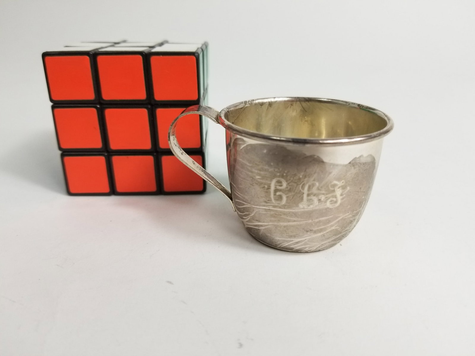 Vintage Web Sterling Silver Handled Cup - 2