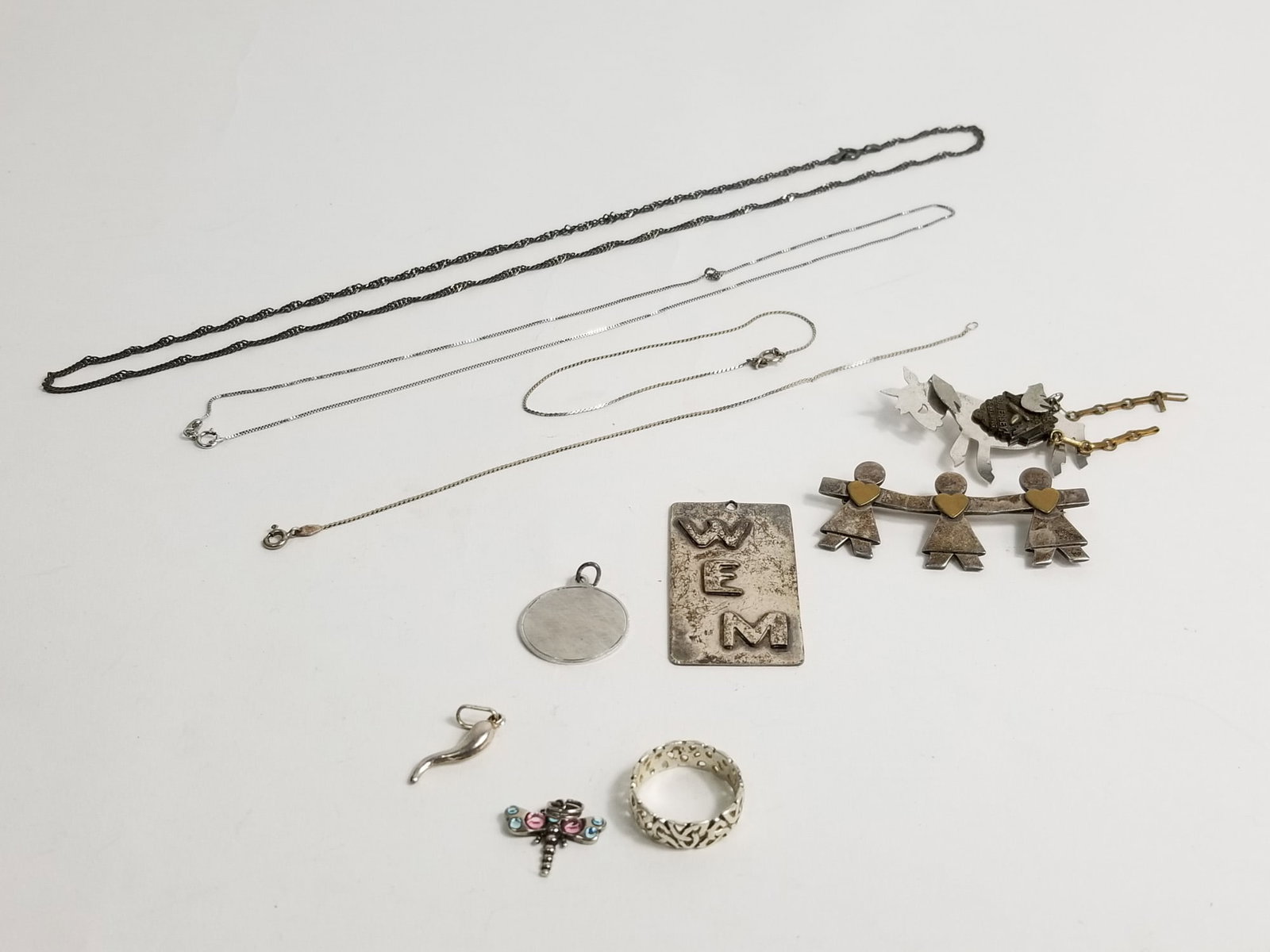 Assorted Sterling Silver Jewelry: Assorted Sterling Silver Jewelry, marked 925, weight 42.5g Literature Brooks Auction – Online Auction Terms & Conditions ——————————