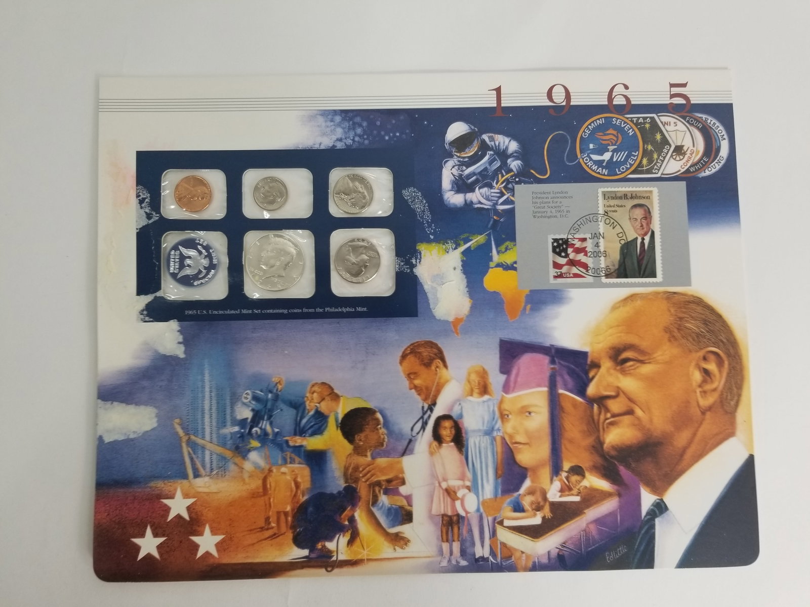 1965 United States Mint Uncirculated Coin set Philadelphia Mint: 1965 United States Mint Uncirculated Coin set Philadelphia Mint Literature Brooks Auction – Online Auction Terms & Conditions