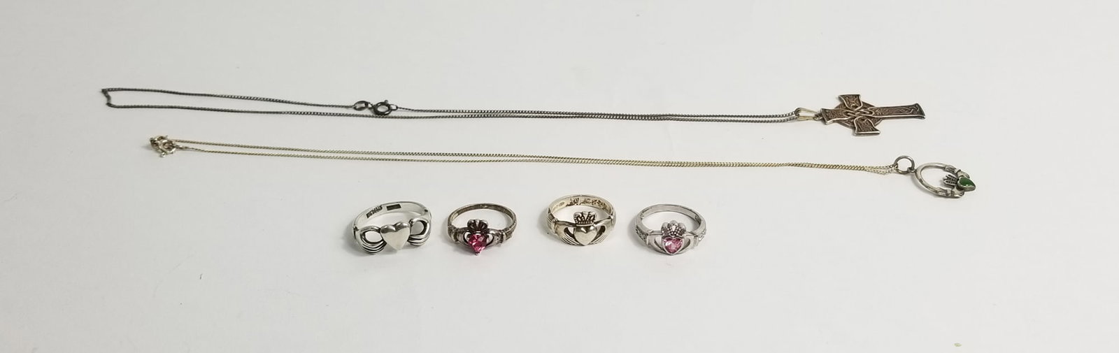 Celtic Inspired Sterling Silver Jewelry: Celtic Inspired Sterling Silver Jewelry, marked 925, total weight 19.1g Literature Brooks Auction – Online Auction Terms & Conditions