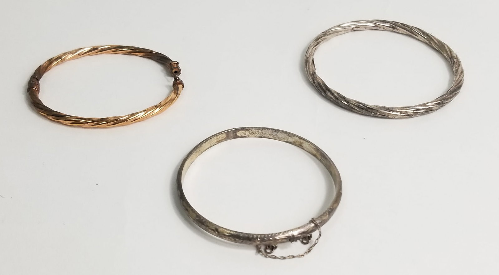 Three Sterling Silver Bangles (1 of 4)