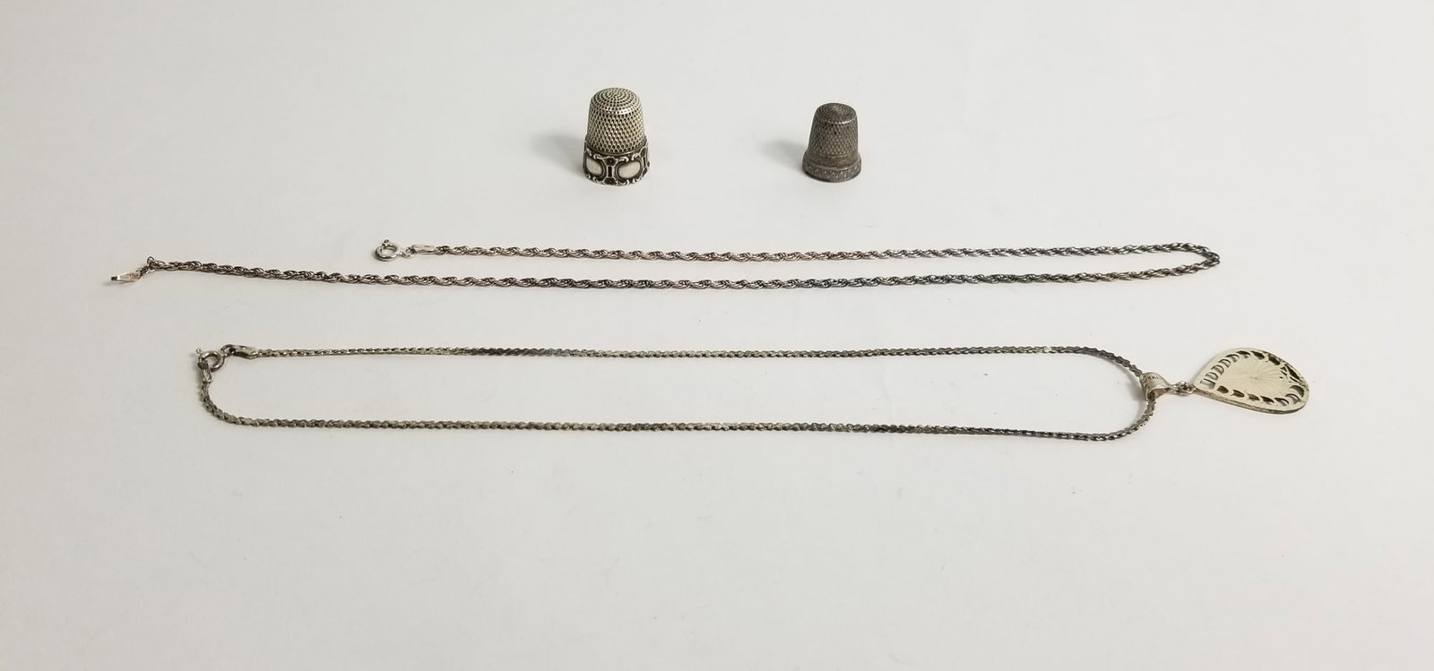 Two Sterling silver Necklaces and Accessories (1 of 5)