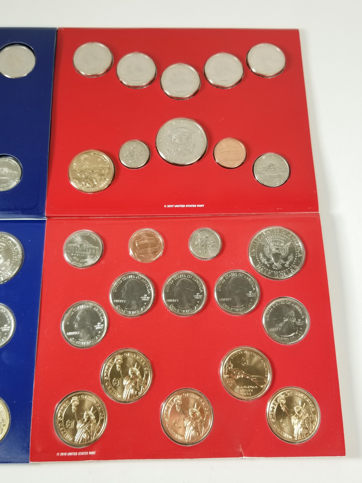 2018 and 2011 Uncirculated Coin sets Denver and Philadelphia Mint 4 Sets Total - 3