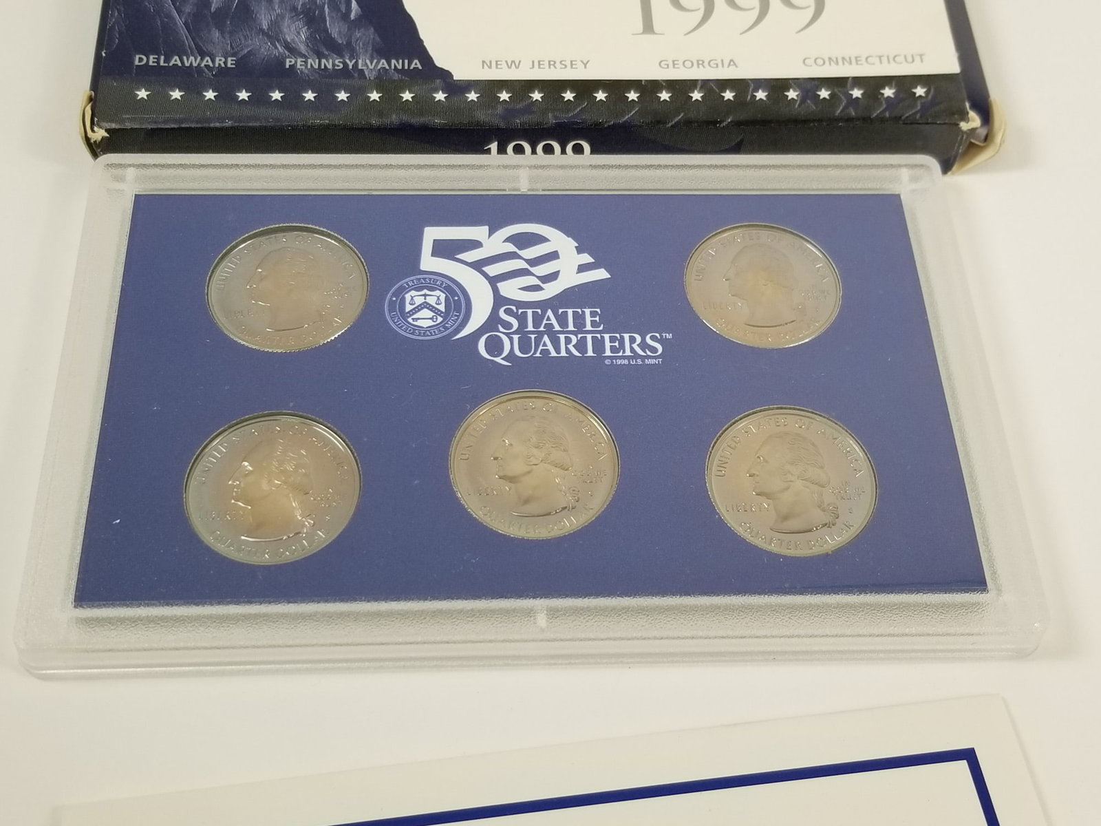 1999 Fifty States Quarters proof set and 2014 Baseball Hall of Fame Commemorative Half Dollar - 4